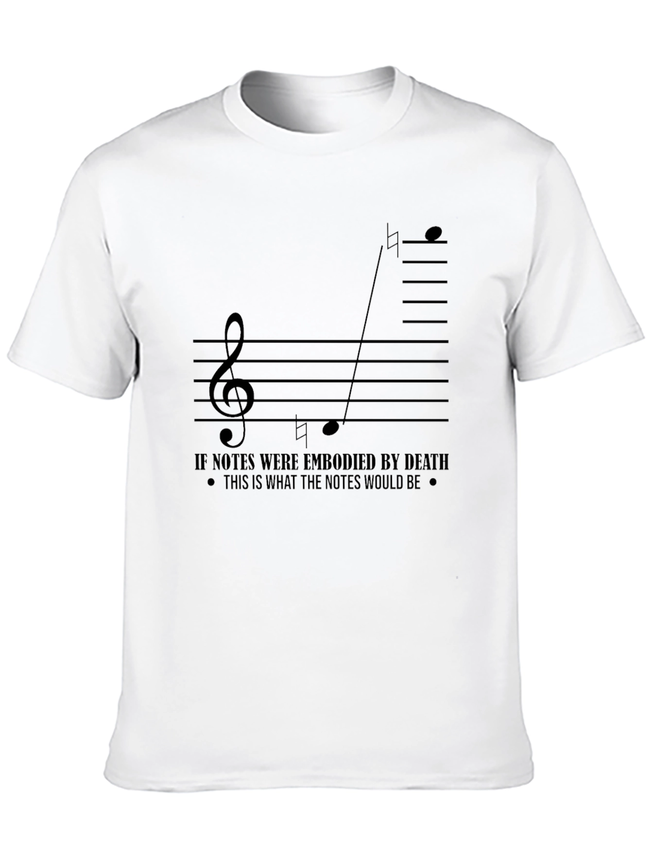 Musical Note T-Shirt - Embodied Death Design