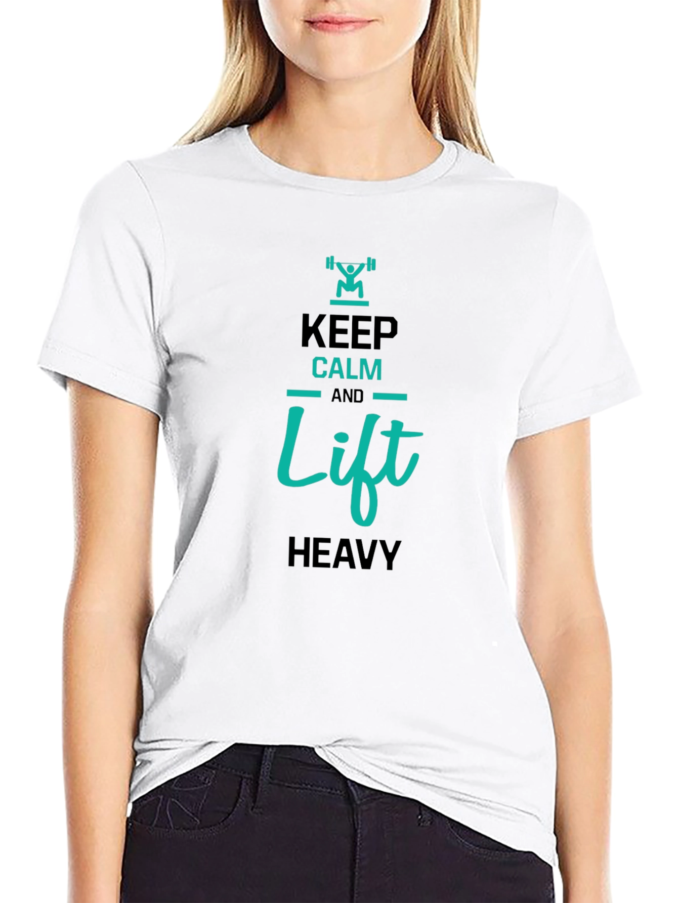 Keep Calm and Lift Heavy Graphic T-Shirt