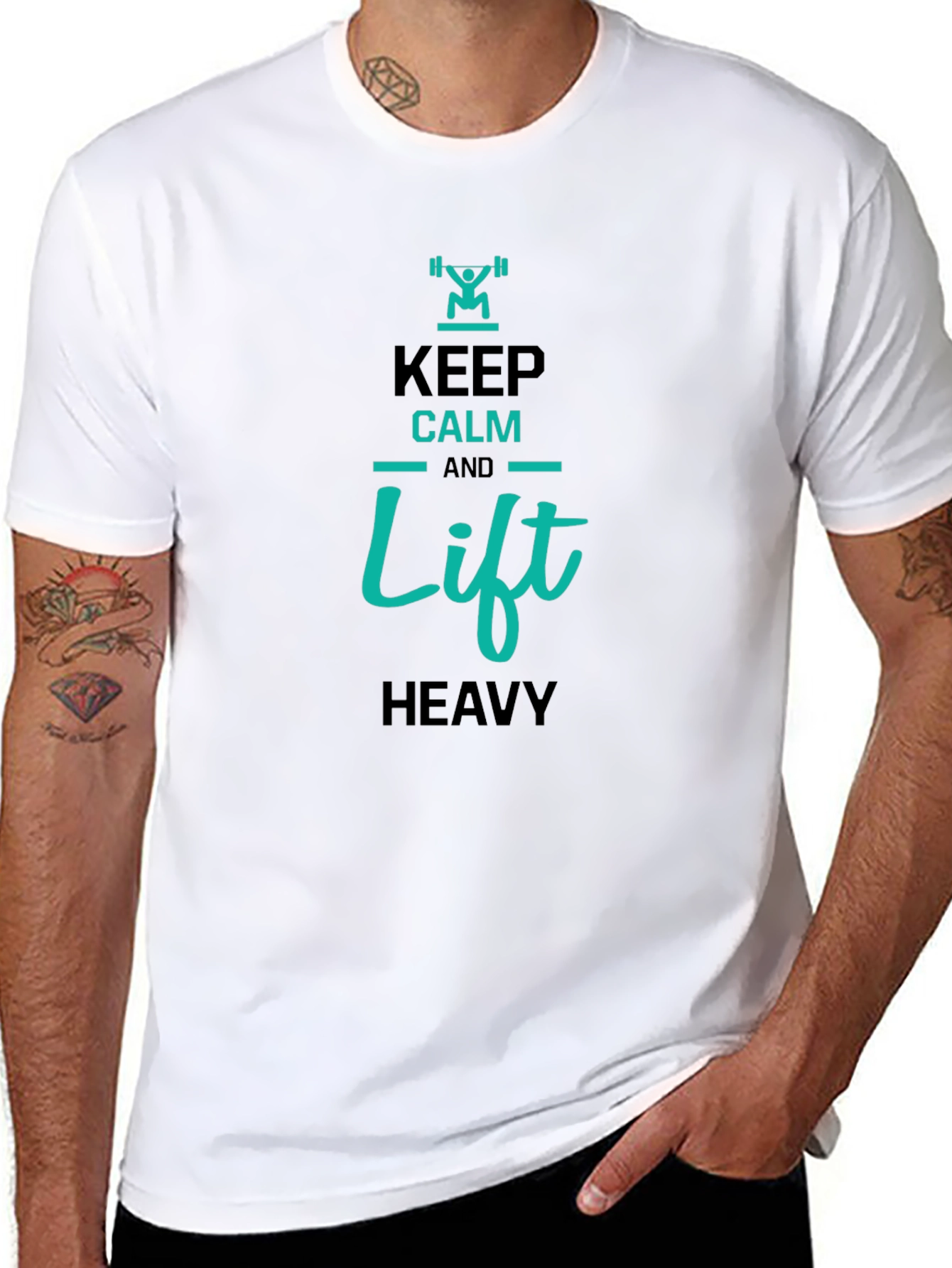 Keep Calm and Lift Heavy Graphic T-Shirt