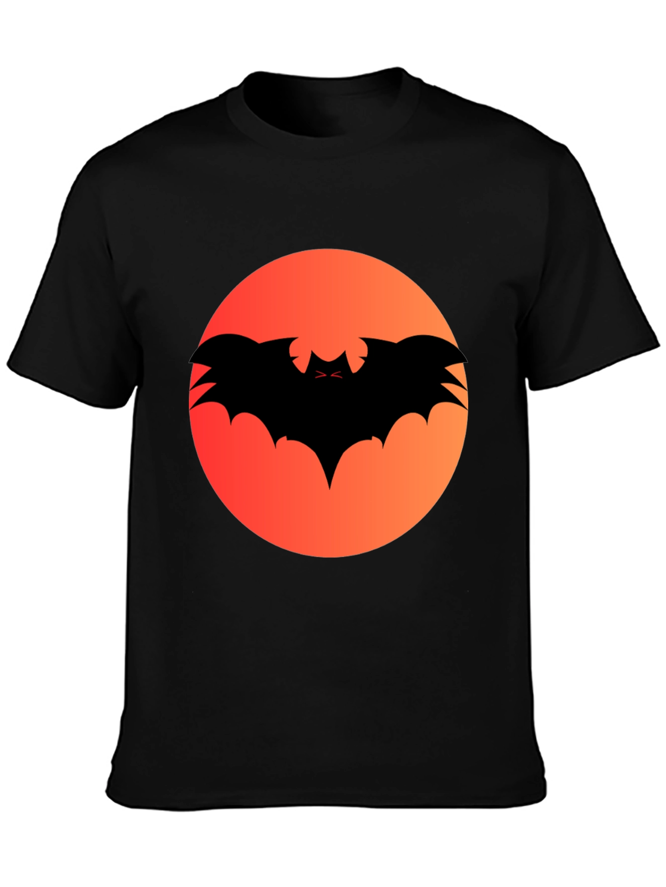 Halloween Bat Silhouette Graphic Tee