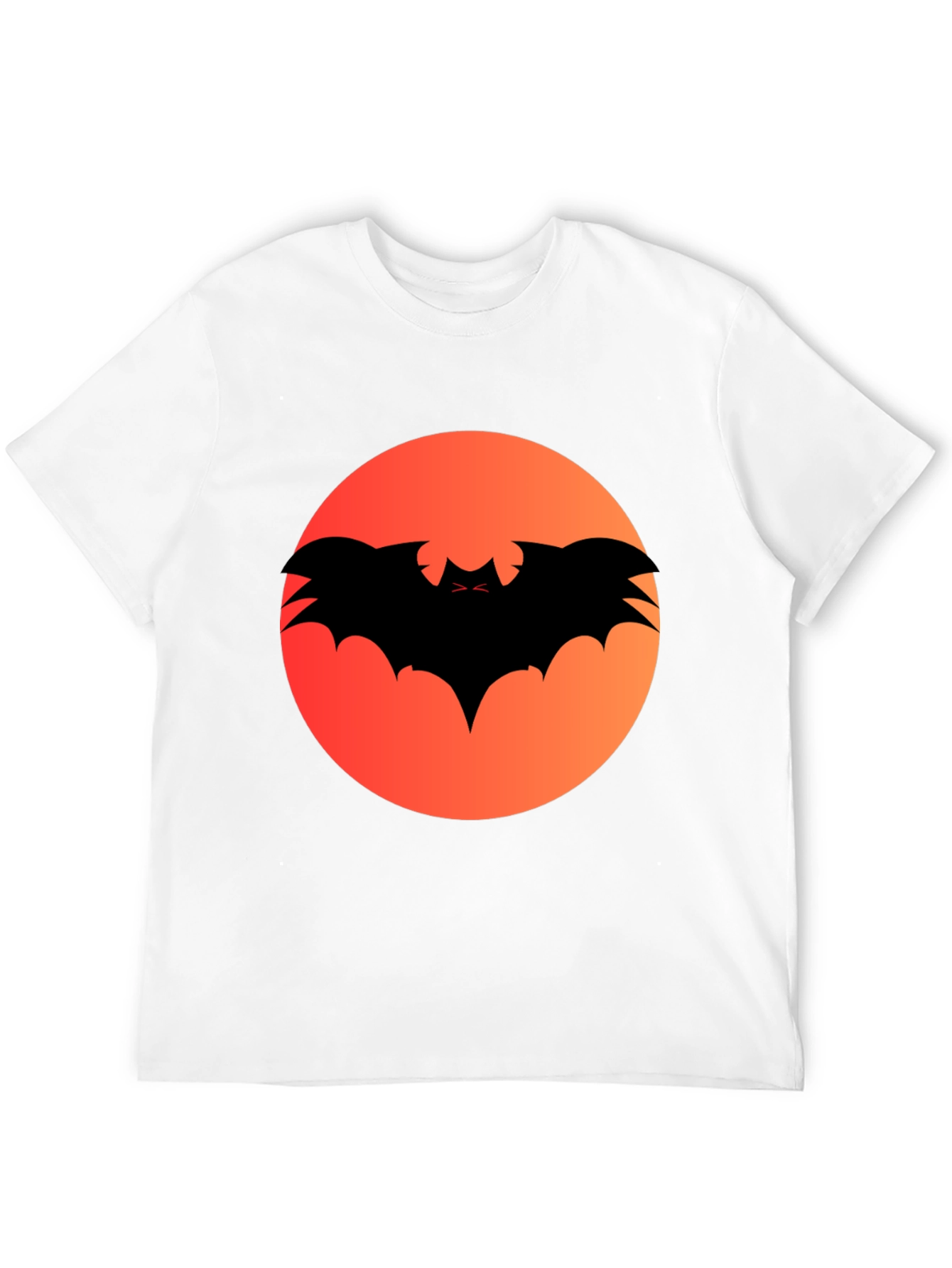 Halloween Bat Silhouette Graphic Tee