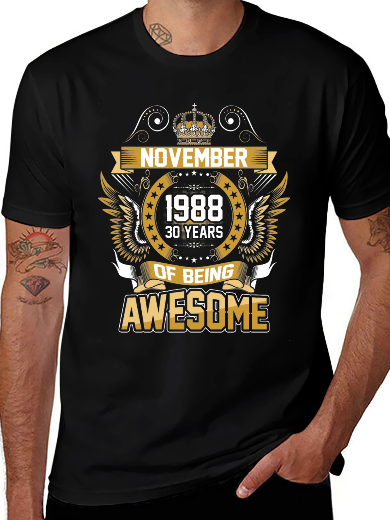November 1988 Awesome Birthday T-Shirt