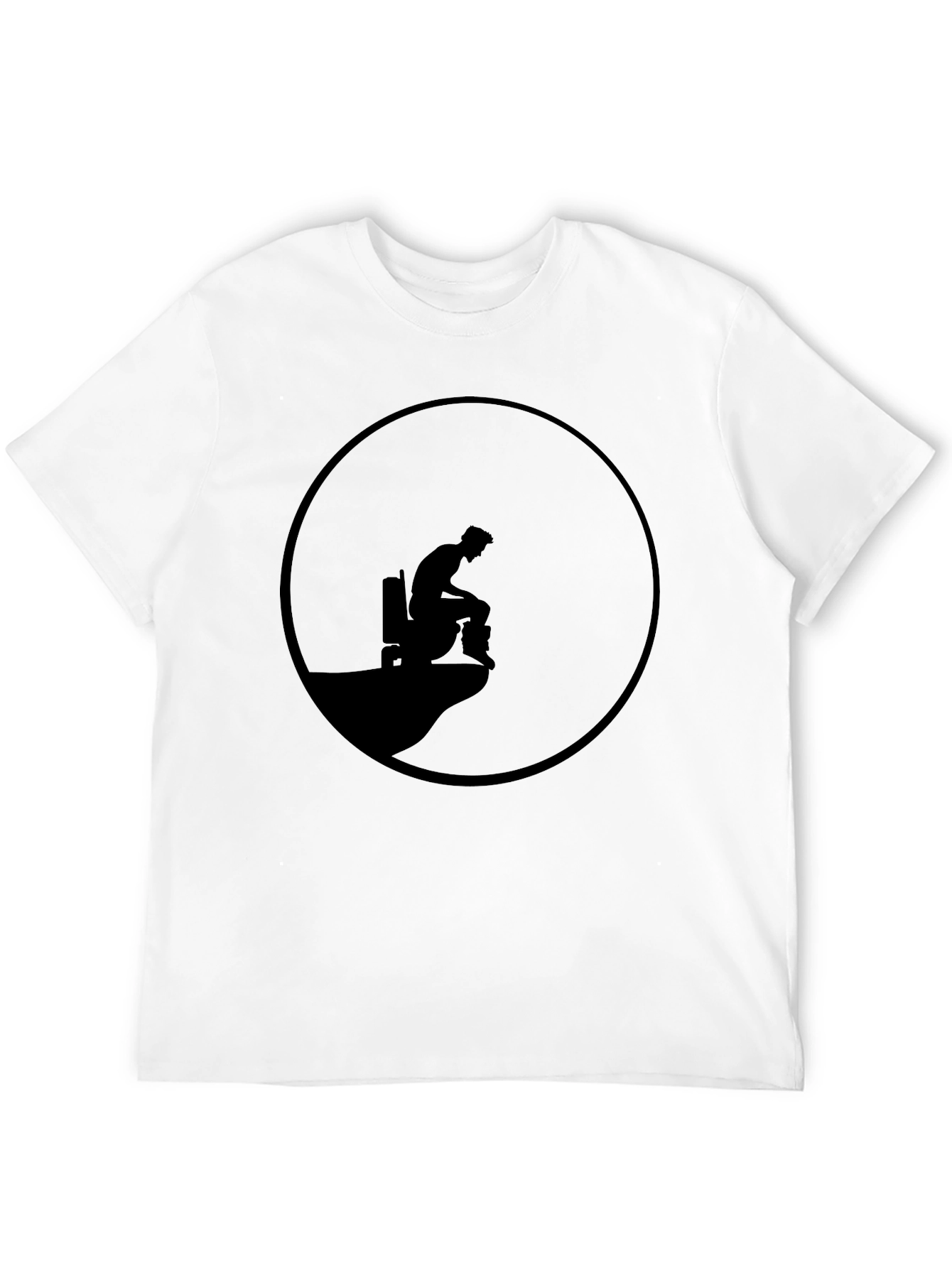 Mens Black Graphic Tee - Cliff Edge Design