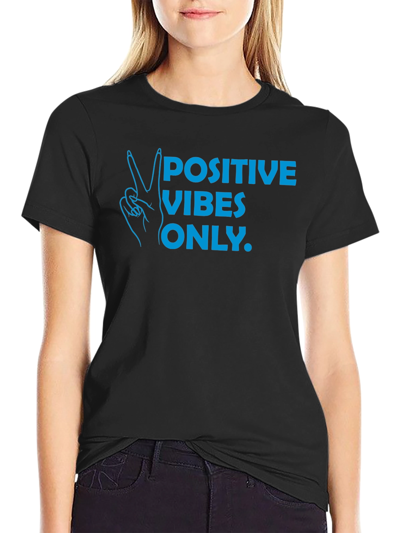 Positive Vibes Only T-Shirt - Black