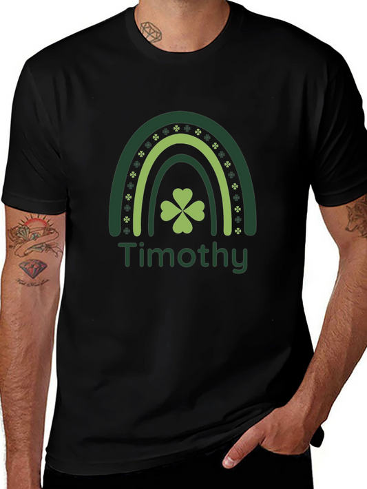 Timothy St. Patricks Day Rainbow Shamrock Shirt