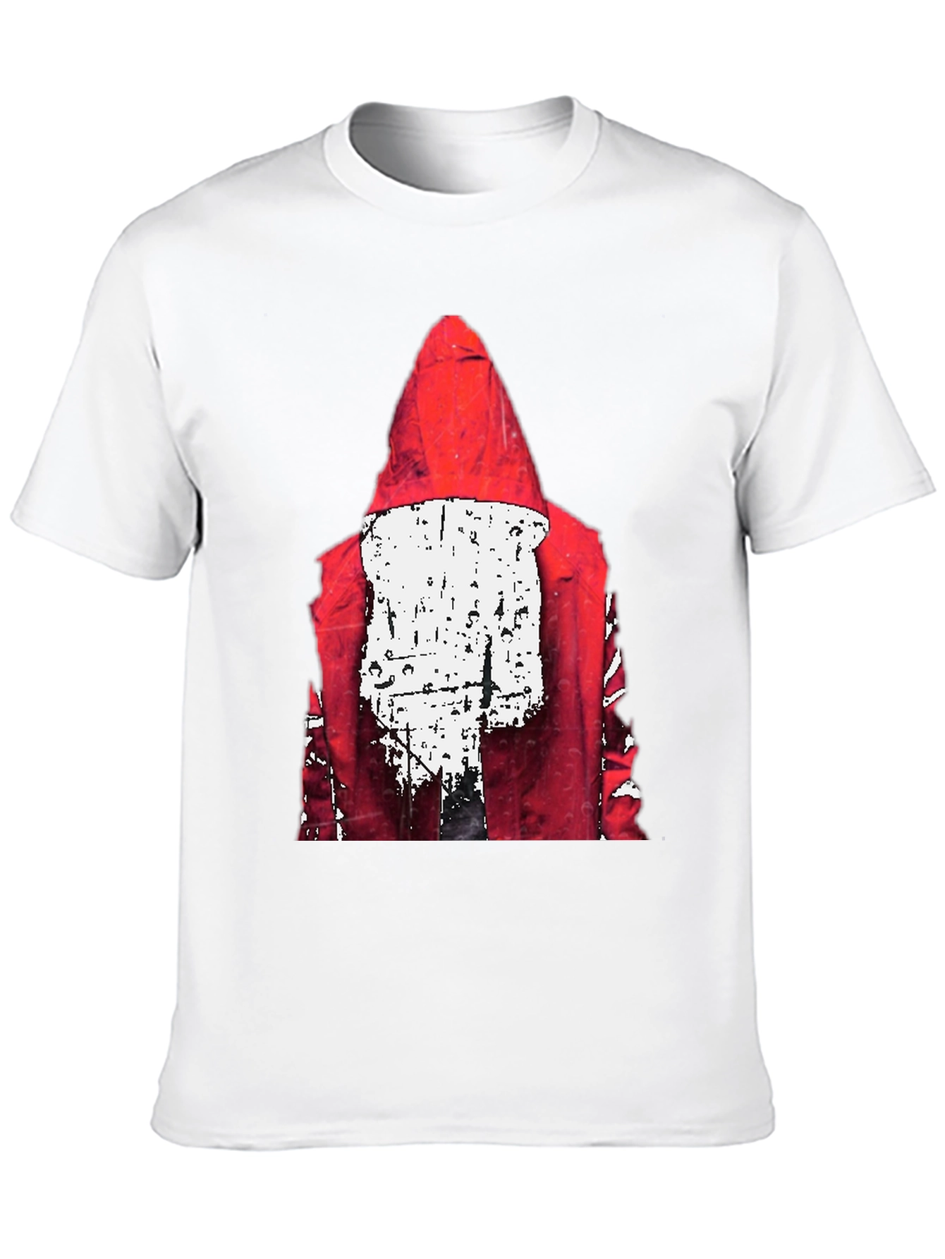 Red Hood Graphic Print Black T-Shirt