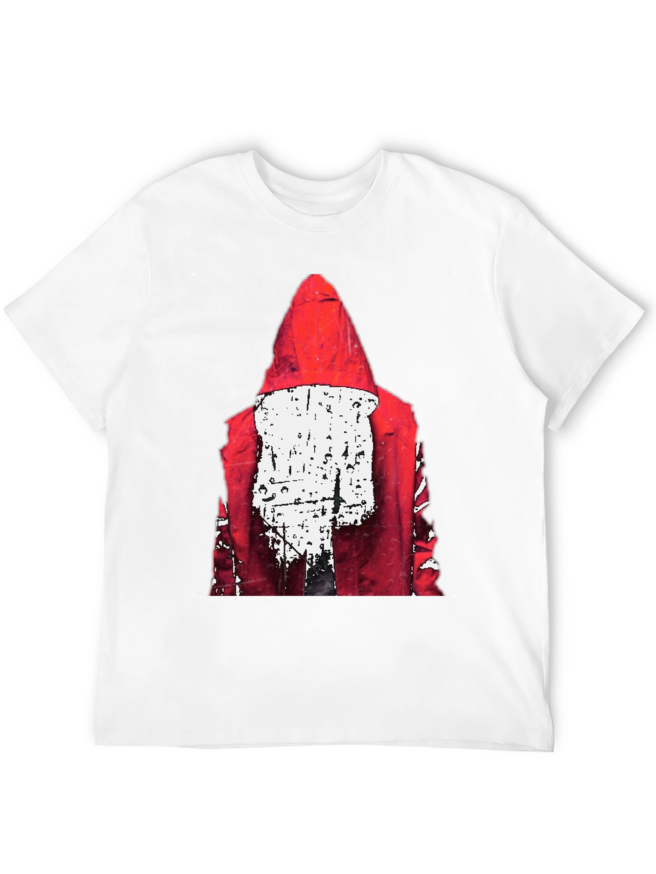 Red Hood Graphic Print Black T-Shirt
