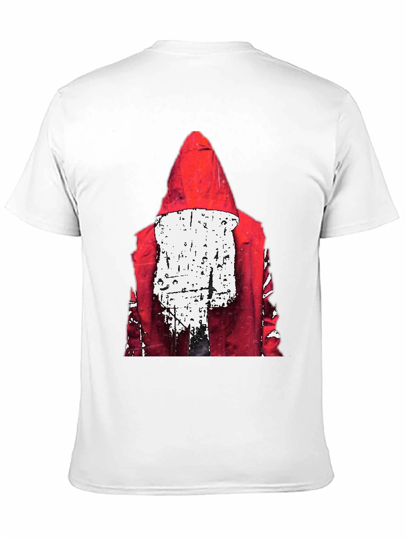 Red Hood Graphic Print Black T-Shirt