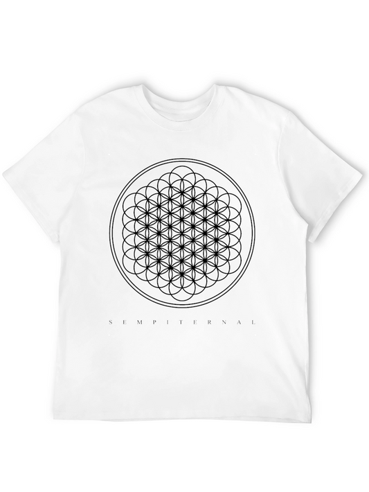 Geometric Circle Black T-Shirt - Modern Menswear
