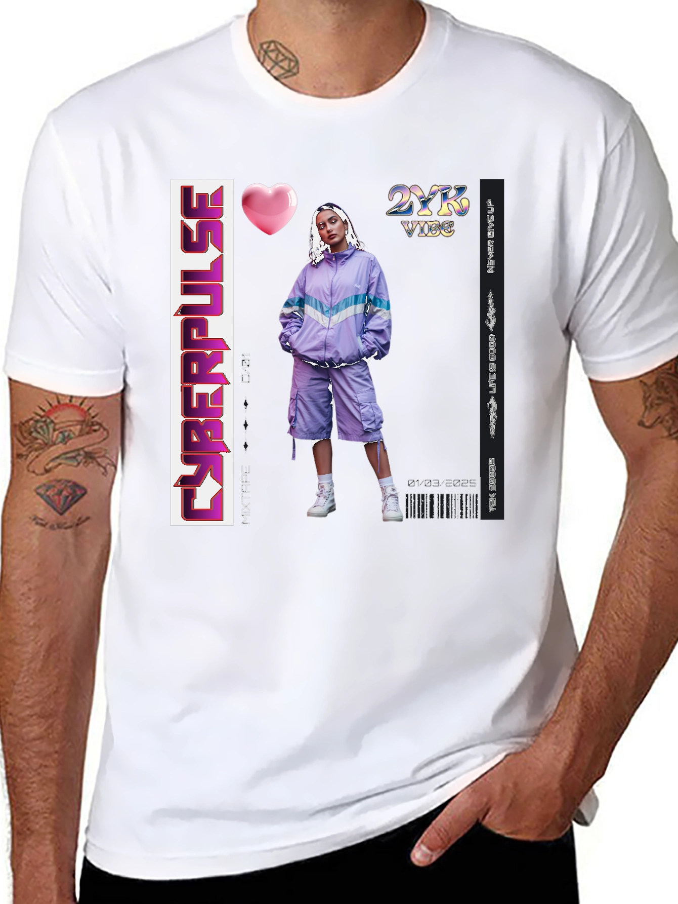 Cyberpulse 2YK Vibe Mixtape T-Shirt
