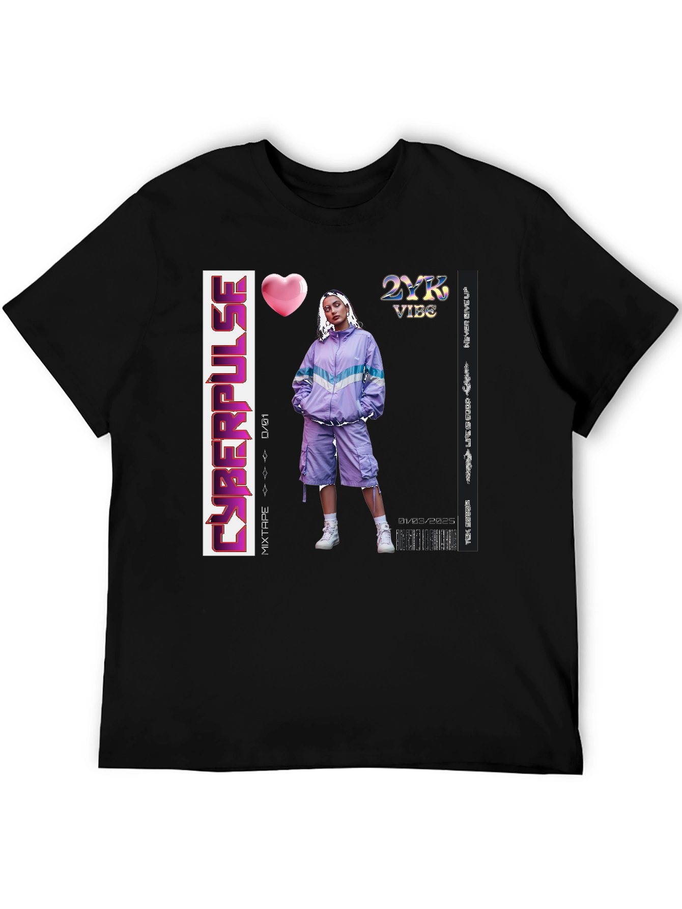 Cyberpulse 2YK Vibe Mixtape T-Shirt