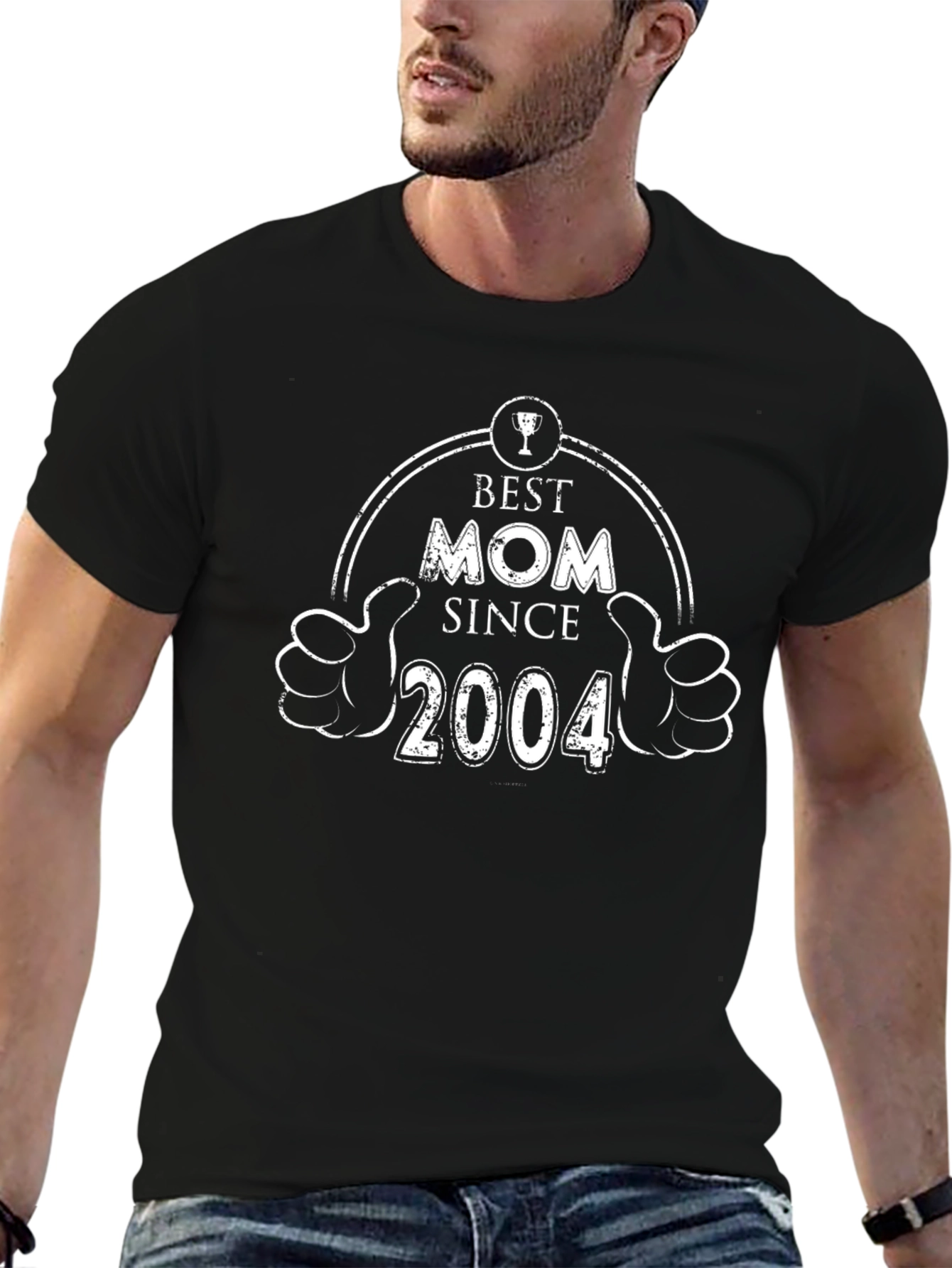 Best Mom Since 2004 Graphic Tee - Black