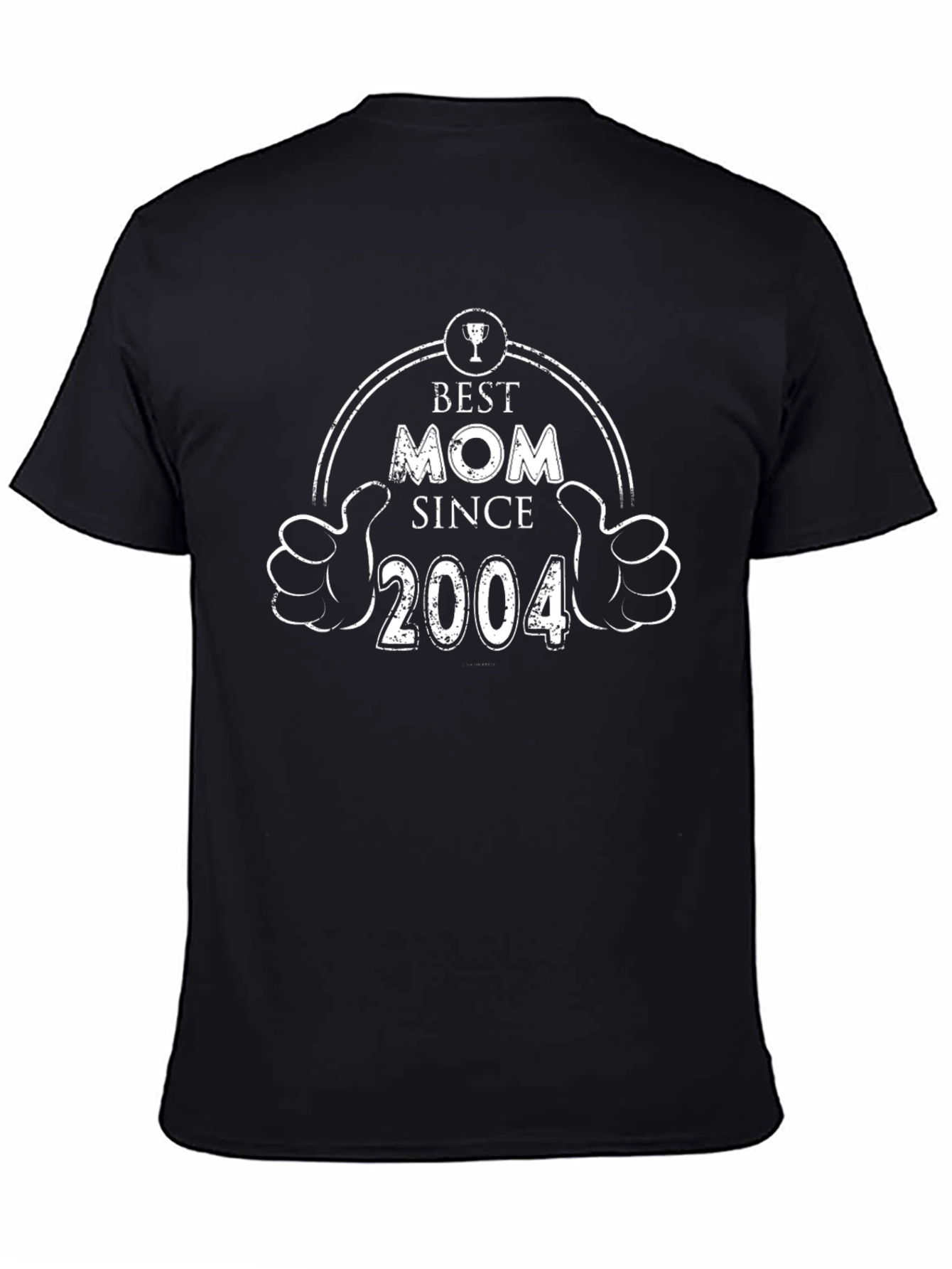 Best Mom Since 2004 Graphic Tee - Black