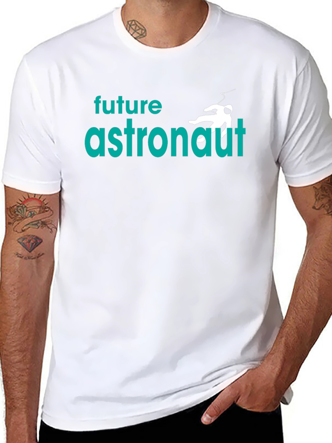 Future Astronaut Graphic Tee - Black