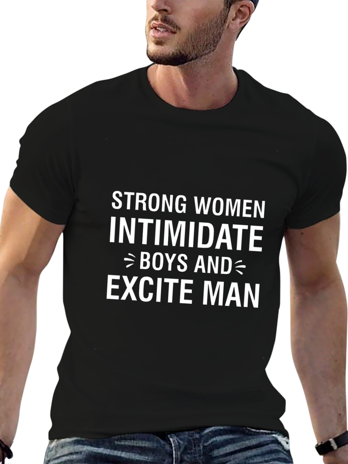 Strong Women Graphic Tee - Unisex Black T-Shirt