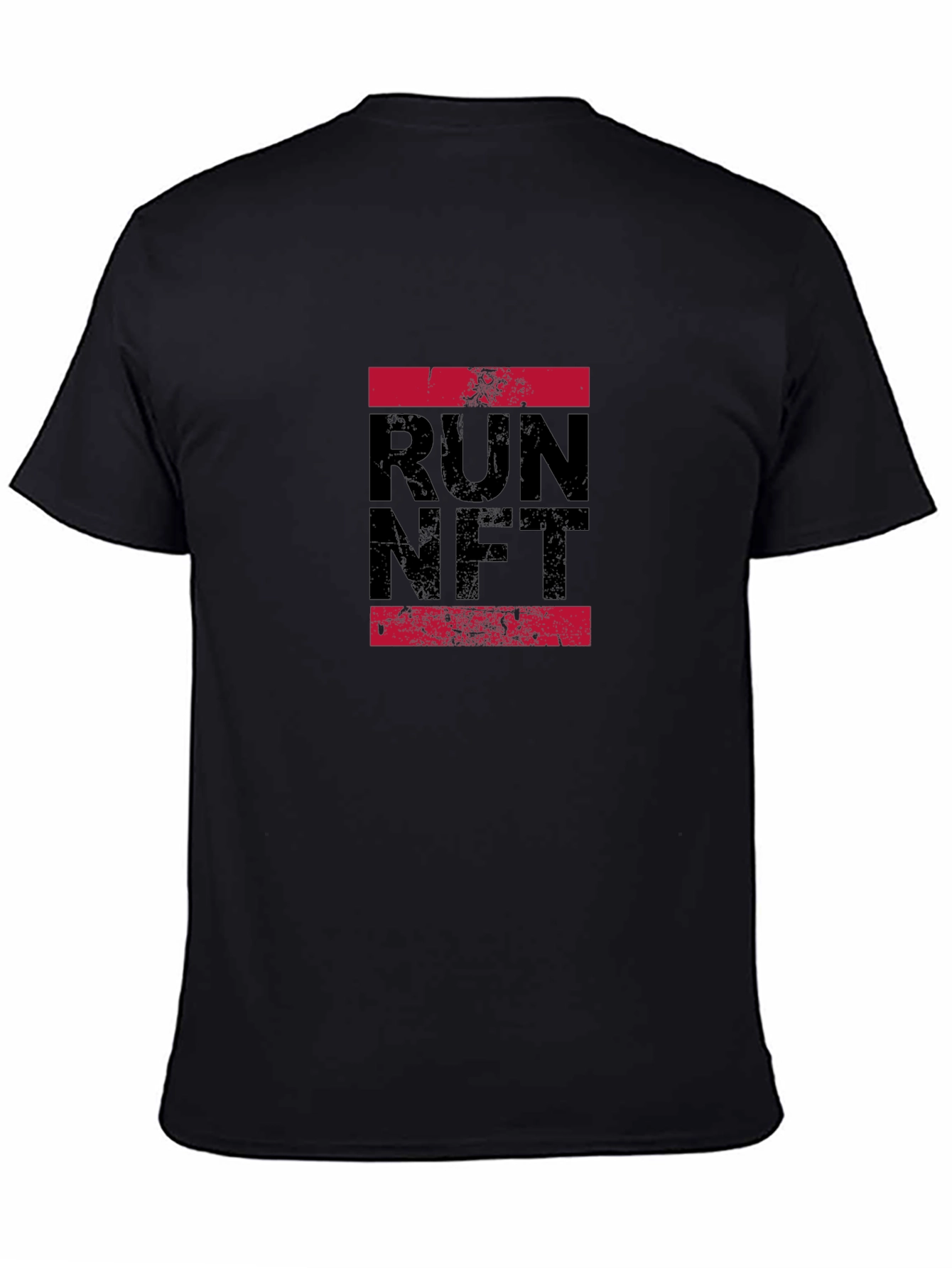 Run NFT Graphic Tee - Black Casual T-Shirt