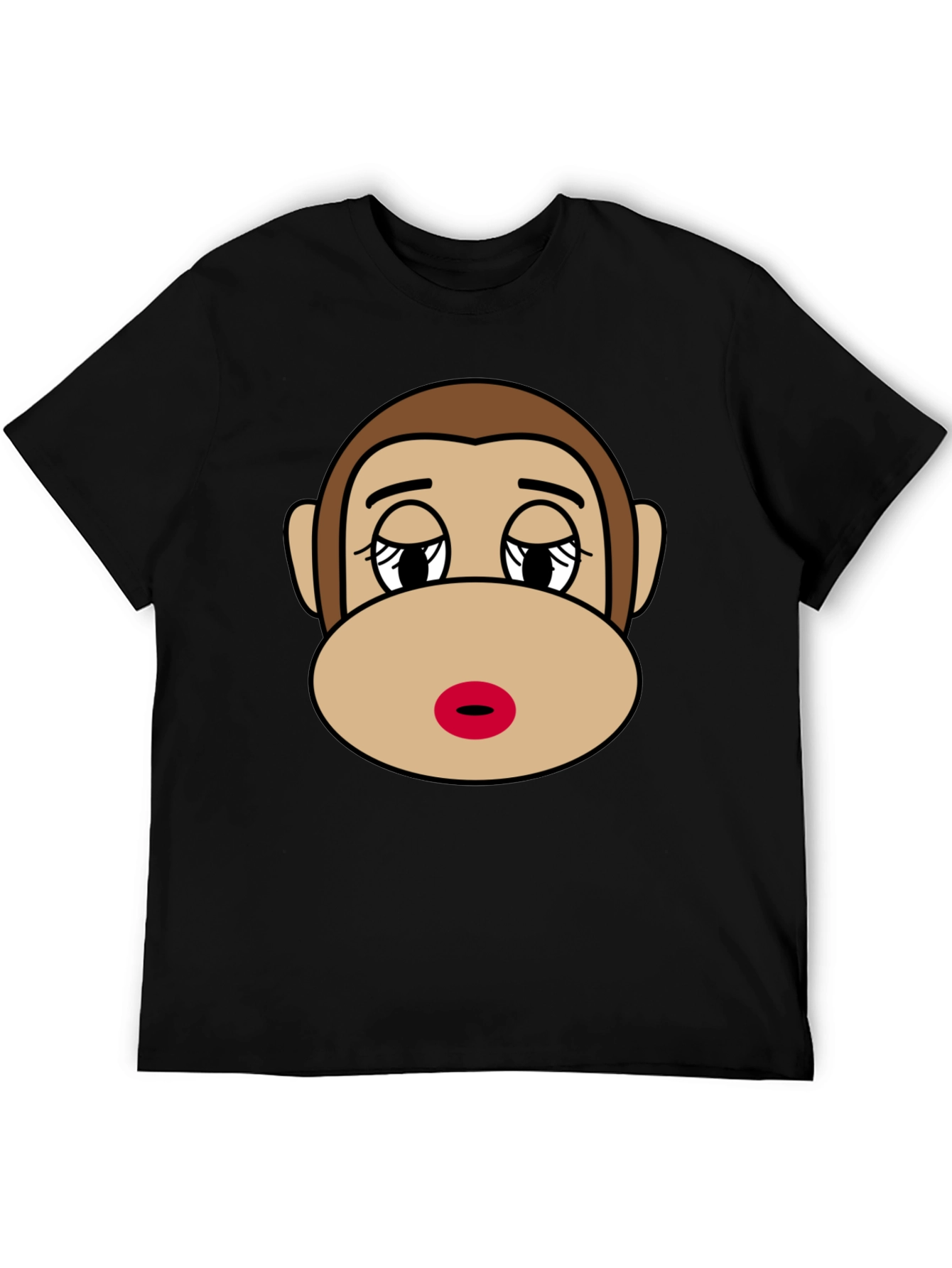 Funny Sock Monkey Graphic T-Shirt - Unisex Black Tee