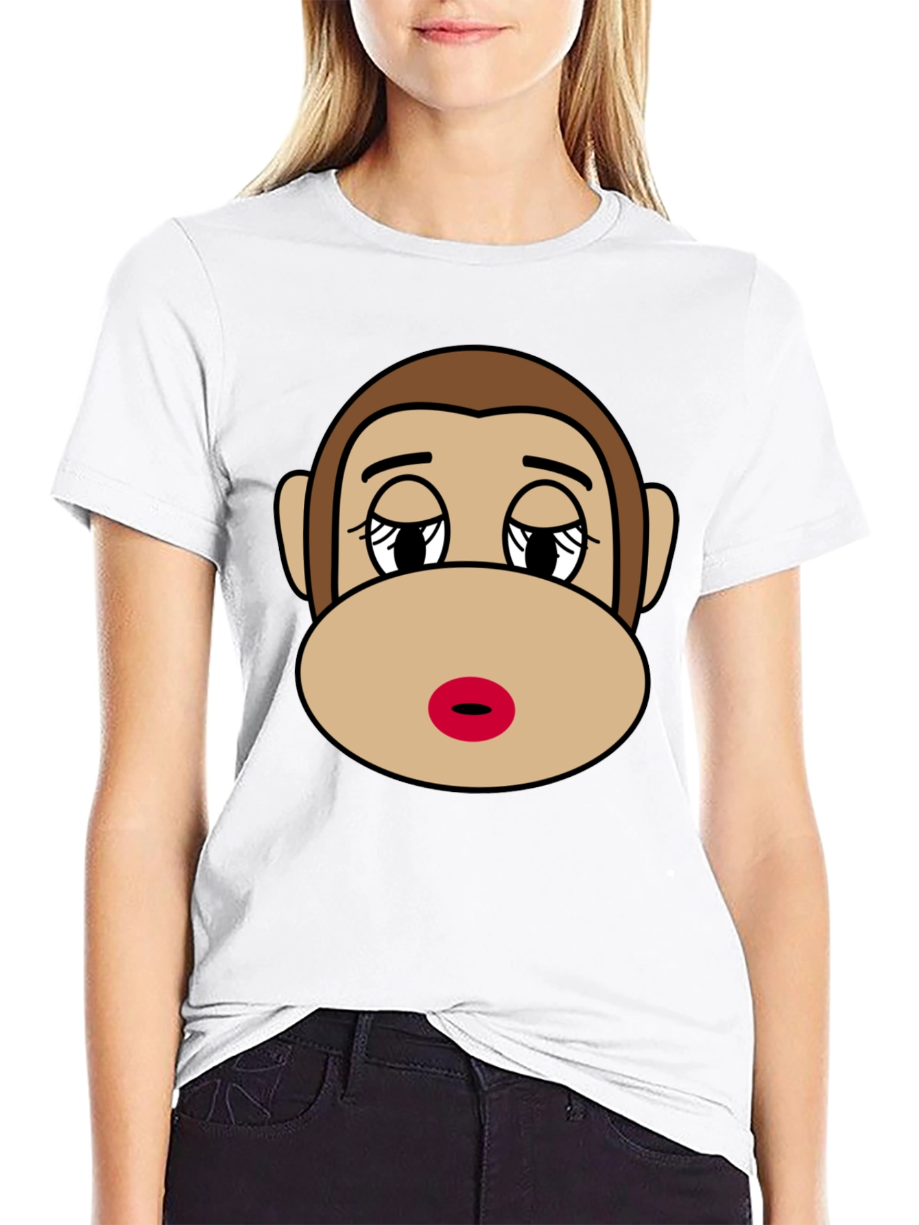 Funny Sock Monkey Graphic T-Shirt - Unisex Black Tee