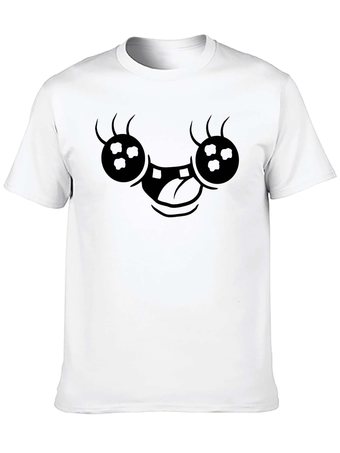 Funny Face Black Graphic T-Shirt