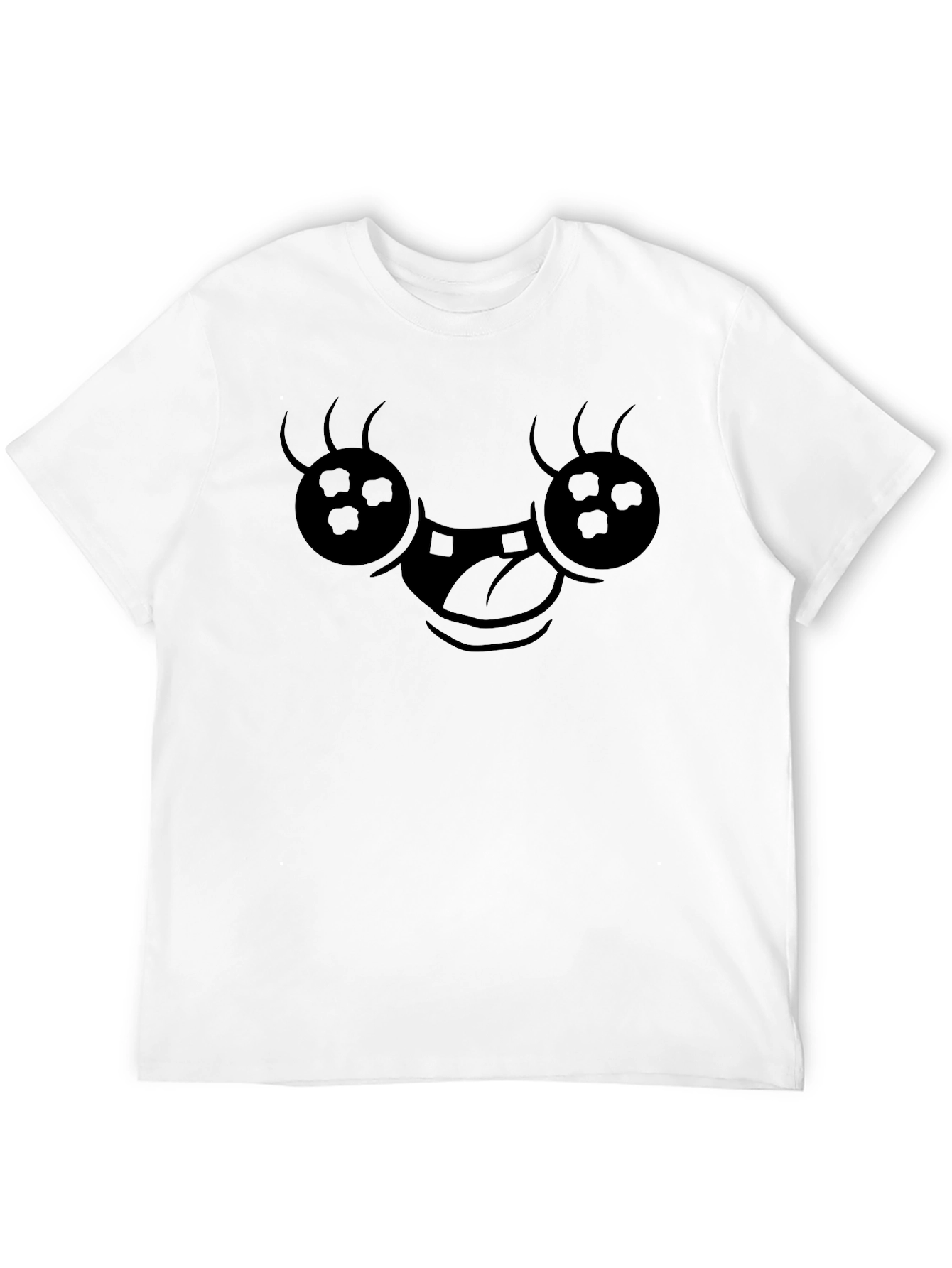 Funny Face Black Graphic T-Shirt