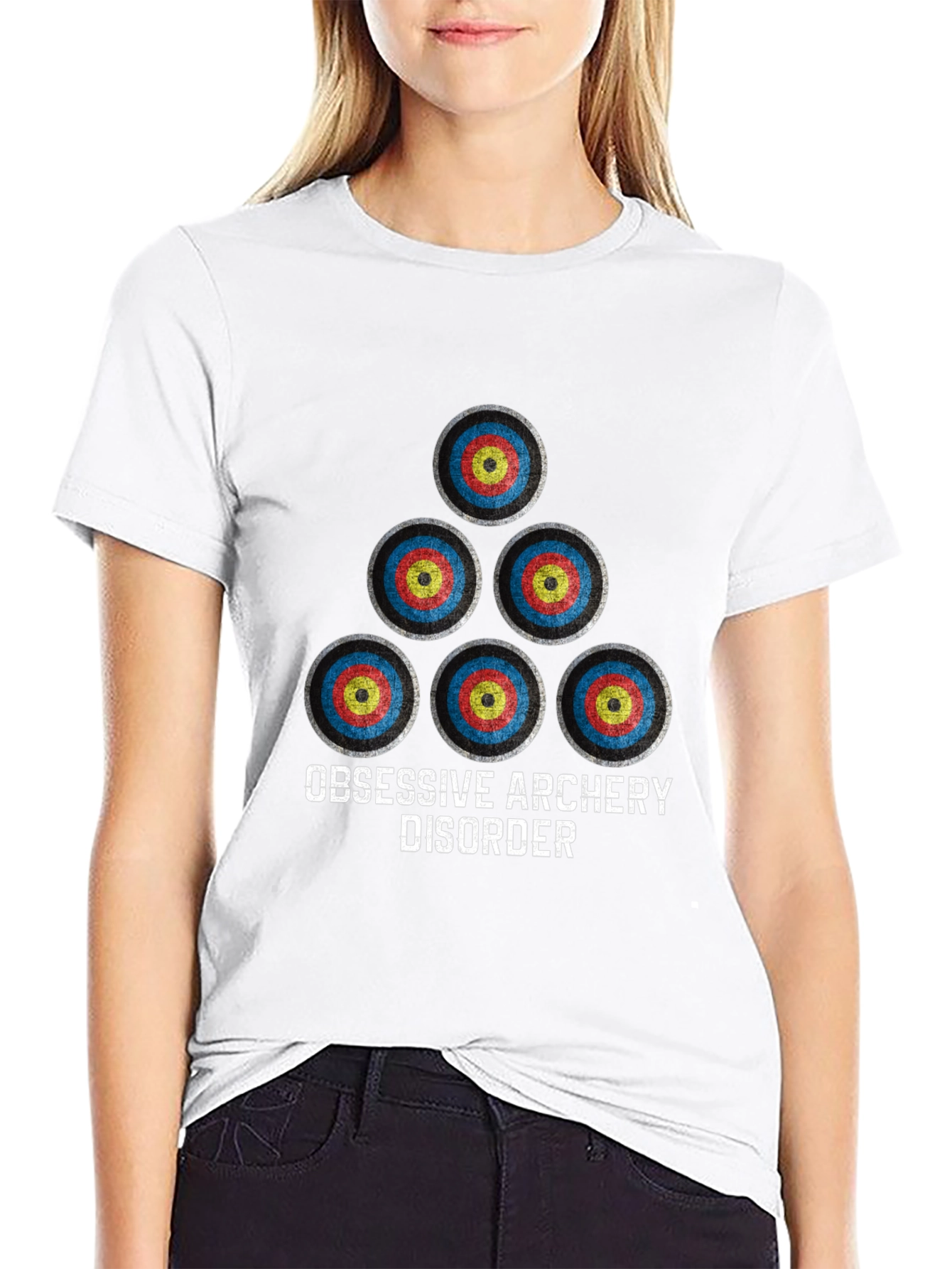 Archery Disorder Graphic Tee - Black Cotton Blend