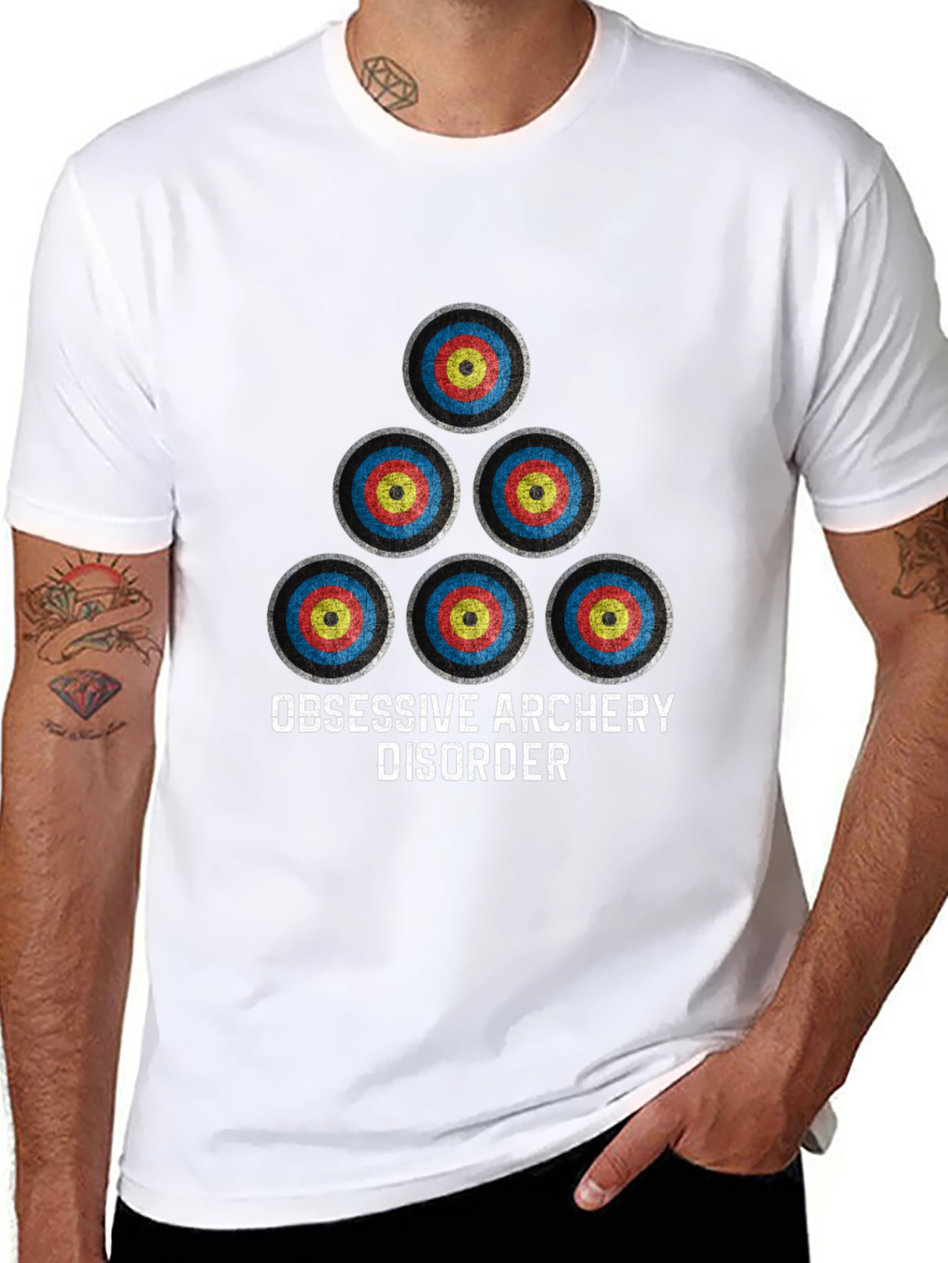 Archery Disorder Graphic Tee - Black Cotton Blend