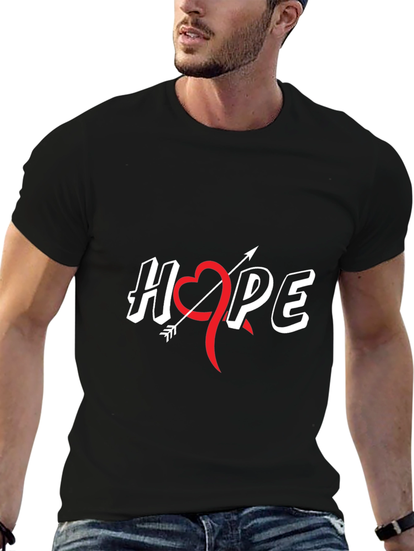 Hope T-Shirt - Heart Arrow Design
