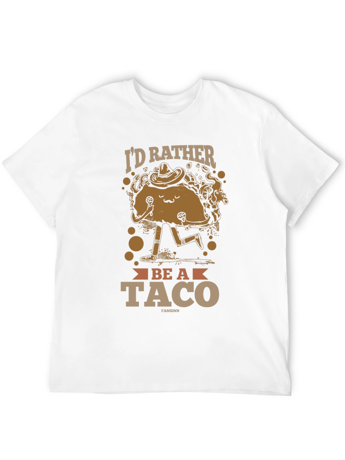 Id Rather Be A Taco T-Shirt - Novelty Design