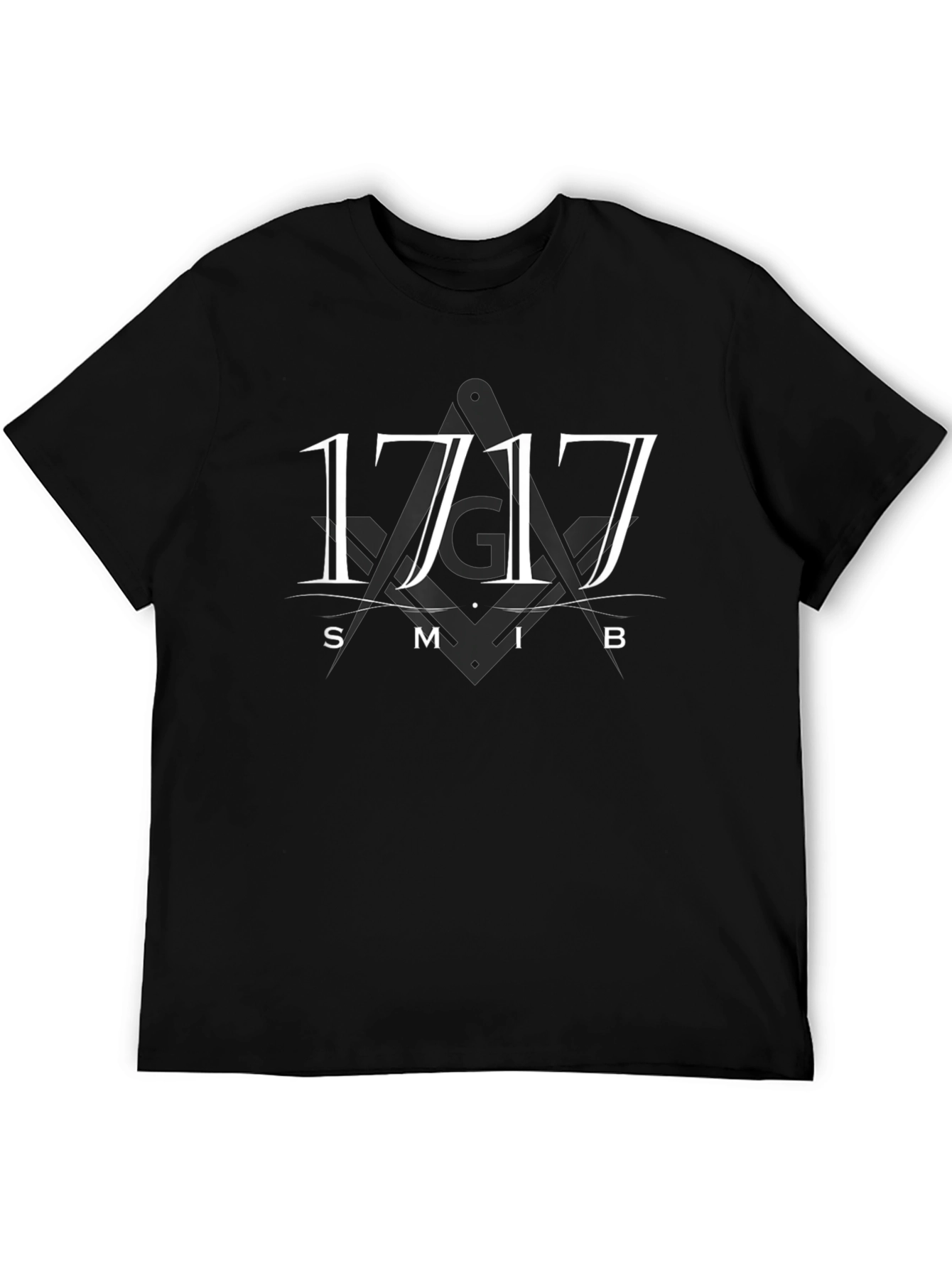 1717 Masonic Symbol T-Shirt - Black