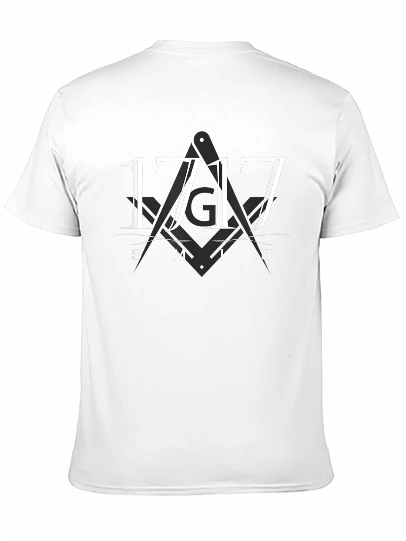 1717 Masonic Symbol T-Shirt - Black