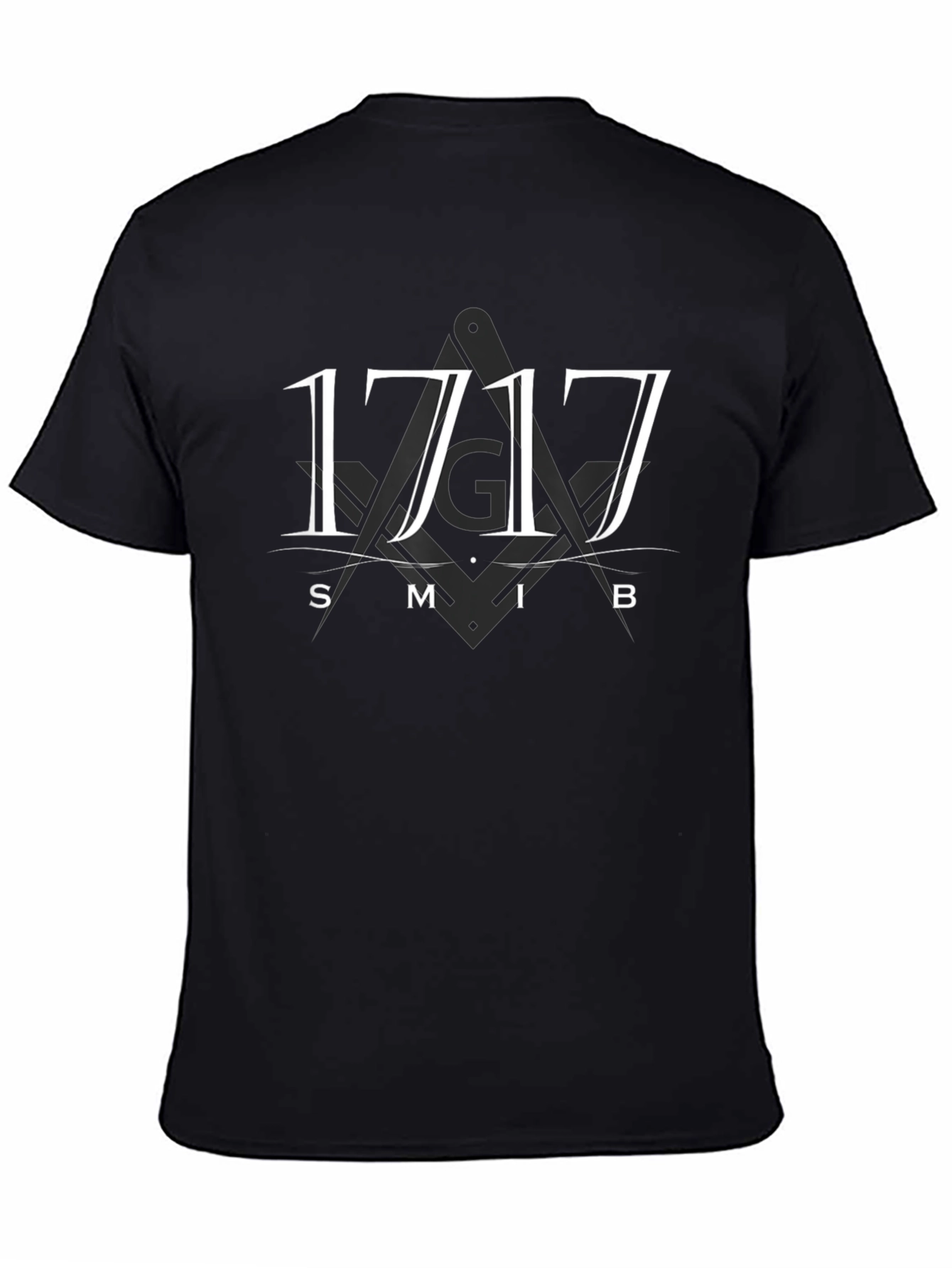 1717 Masonic Symbol T-Shirt - Black