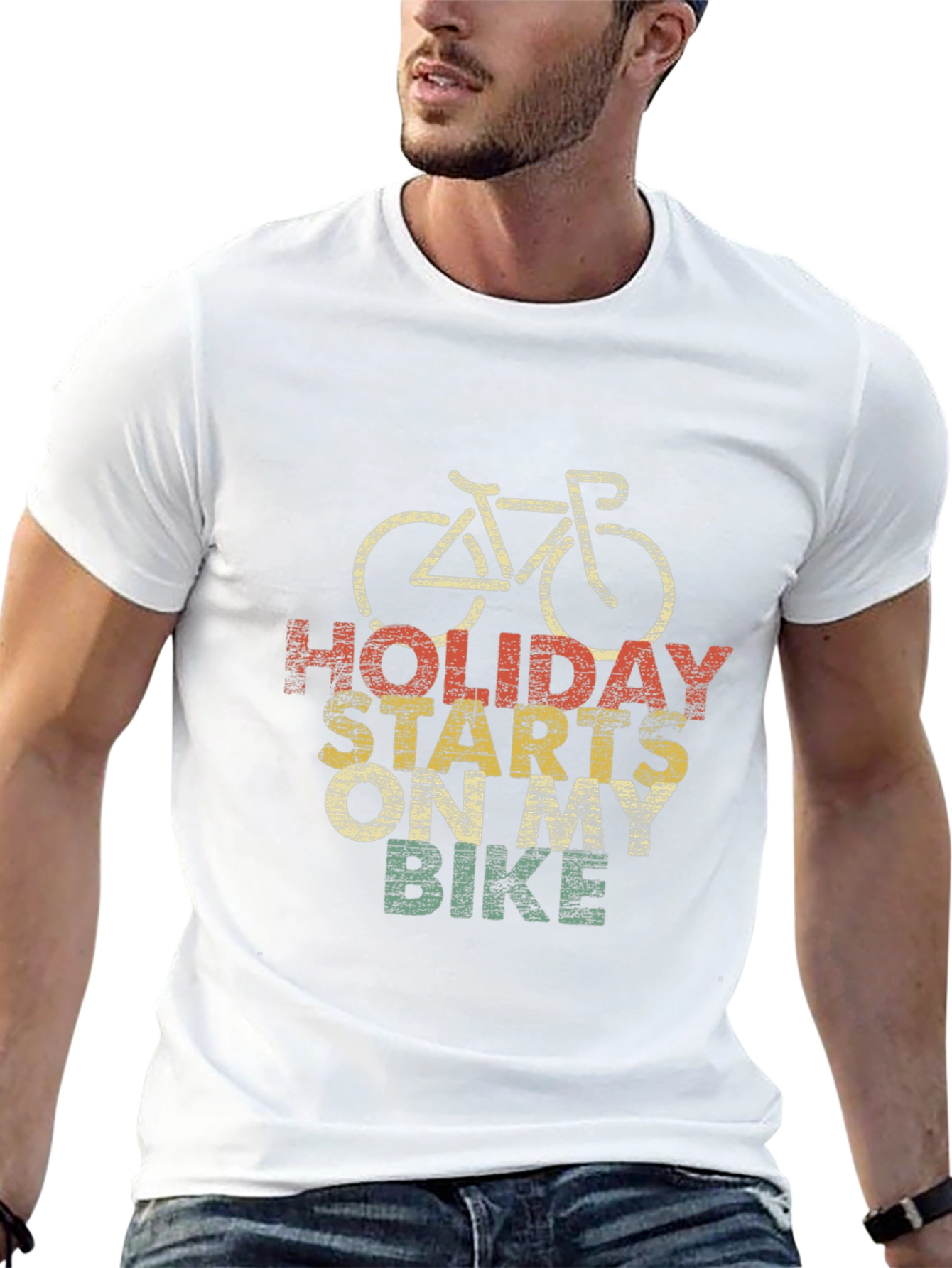 Holiday Starts On My Bike T-Shirt