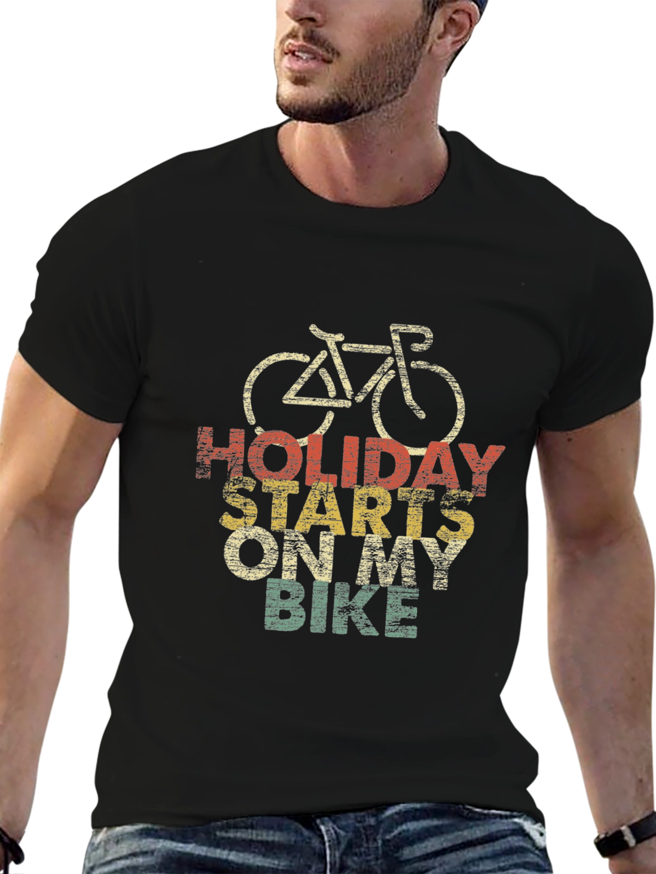 Holiday Starts On My Bike T-Shirt