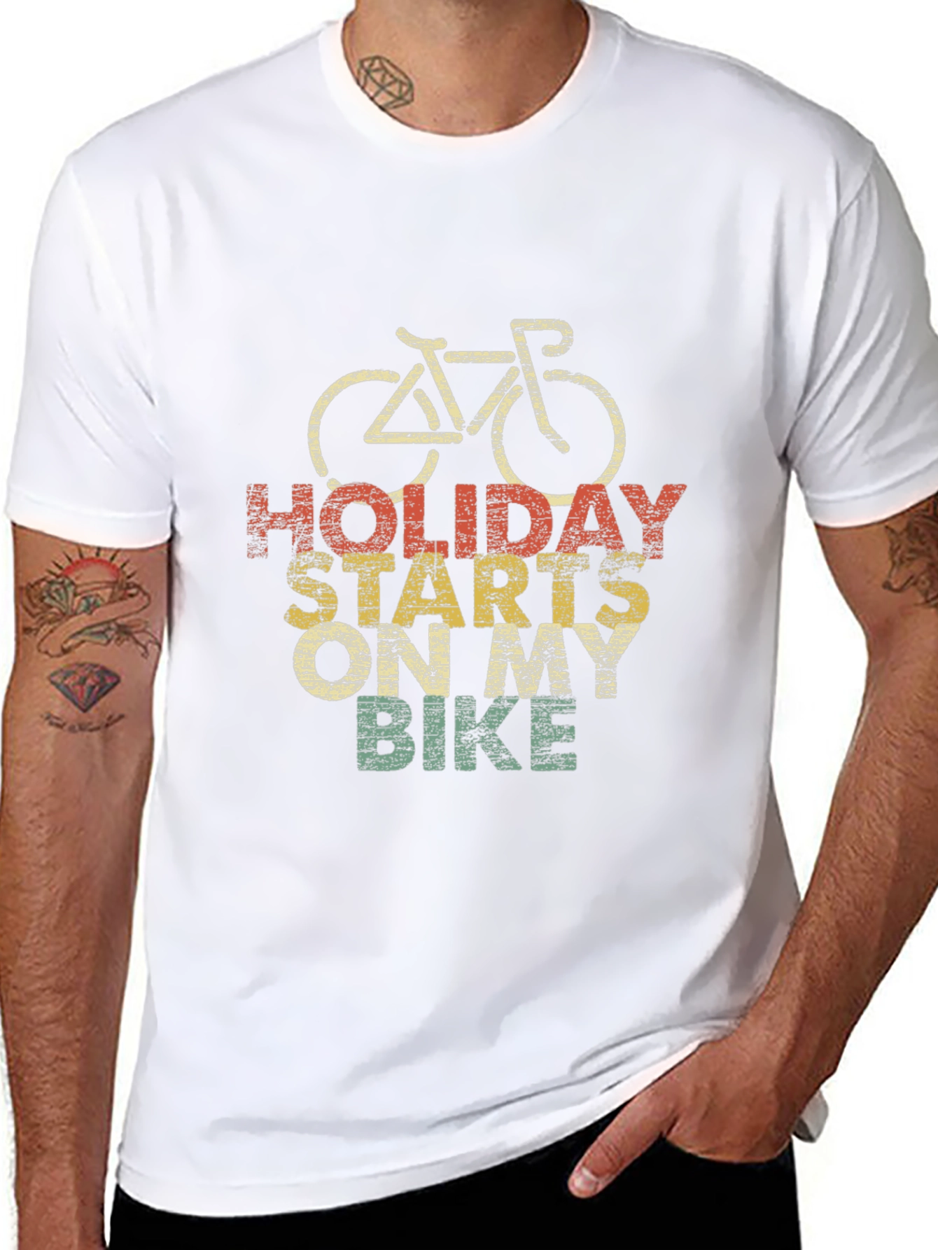 Holiday Starts On My Bike T-Shirt