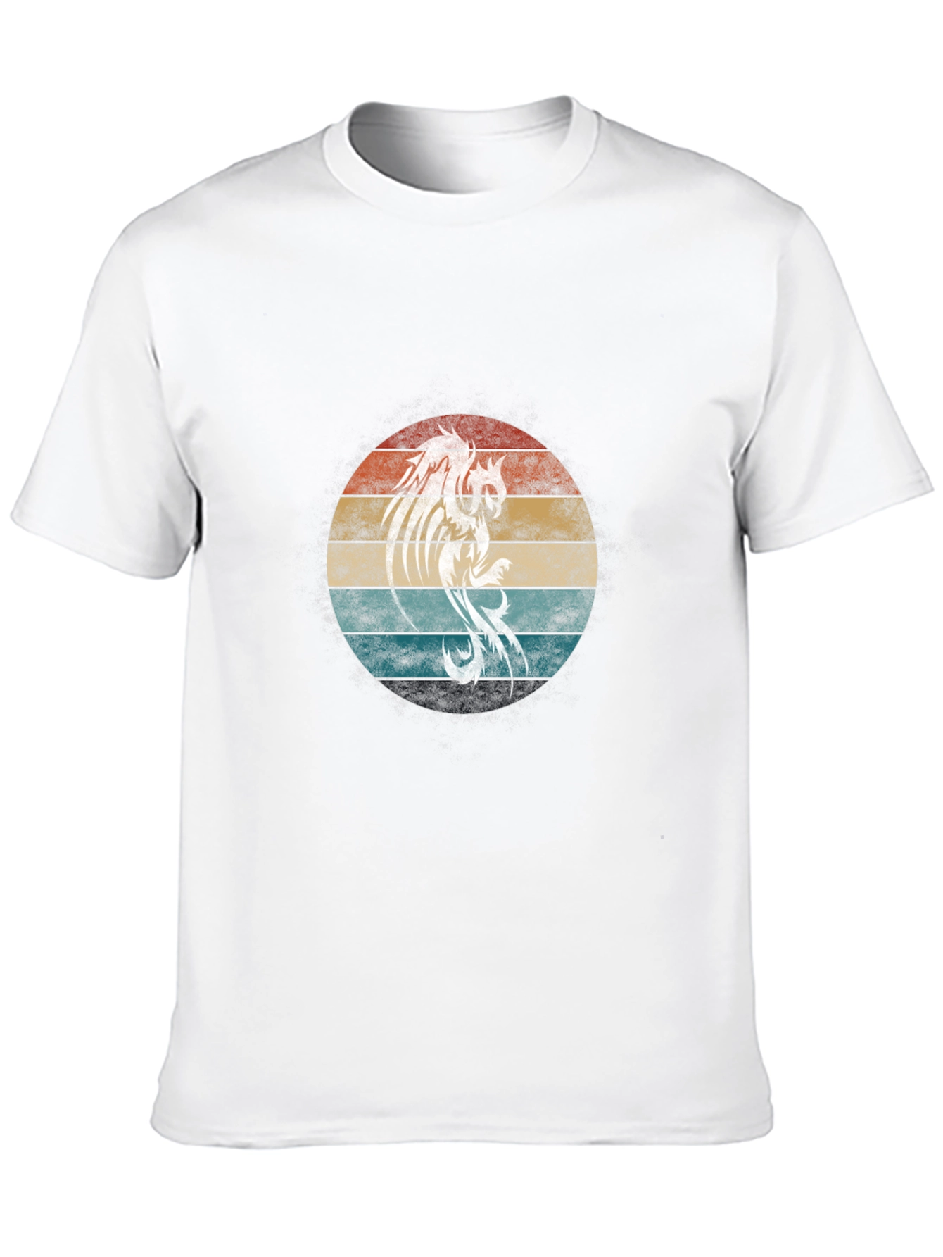 Retro Phoenix Graphic Tee - Black
