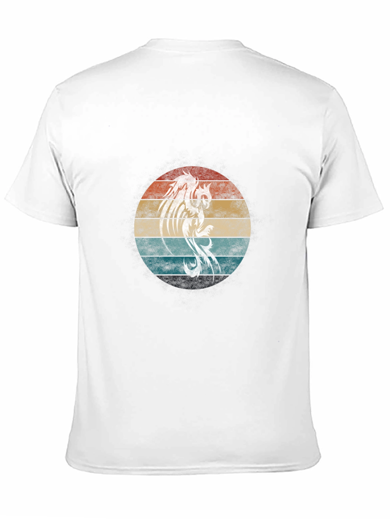 Retro Phoenix Graphic Tee - Black