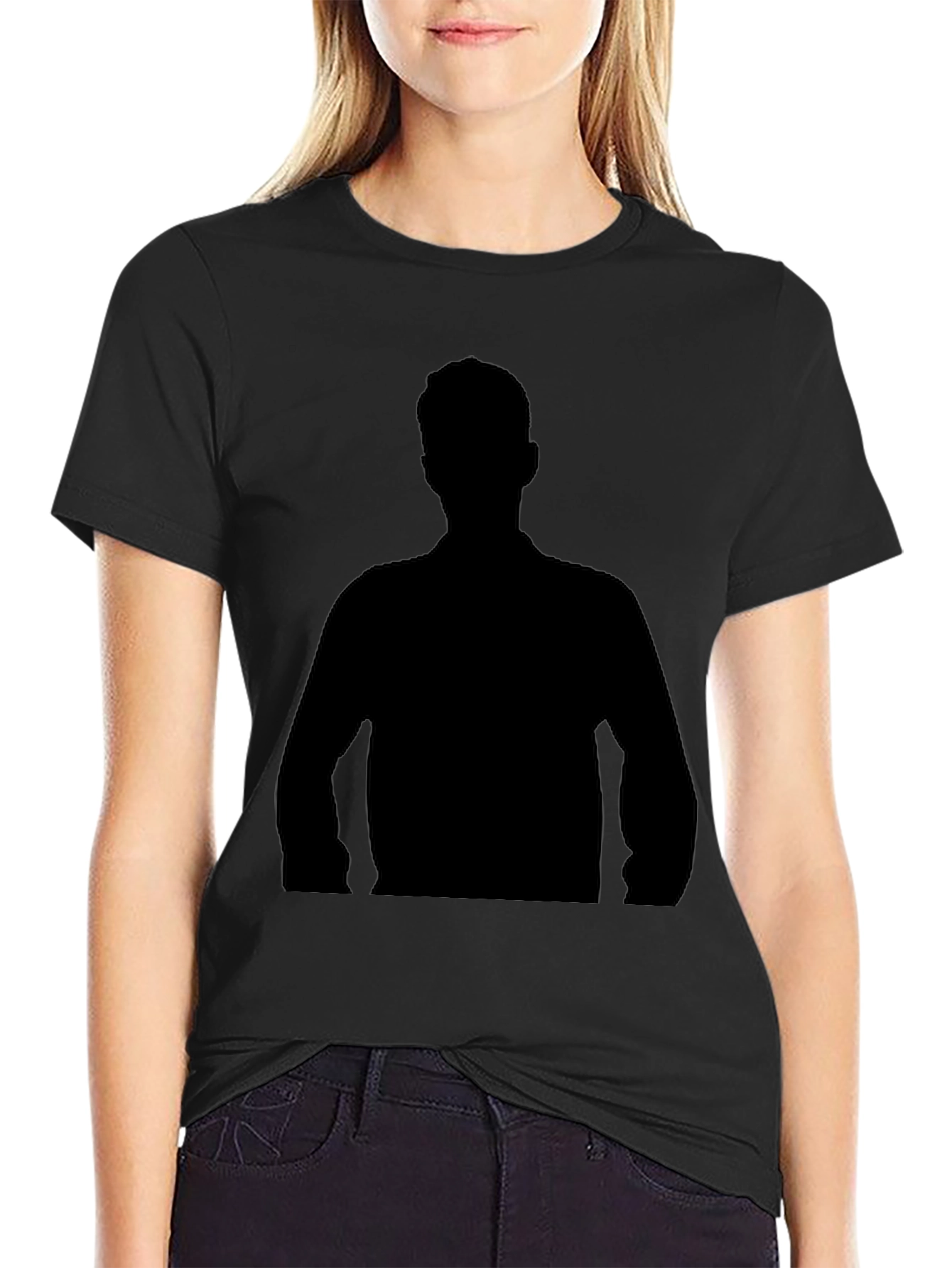 Black Silhouette Graphic Tee - Modern Fit