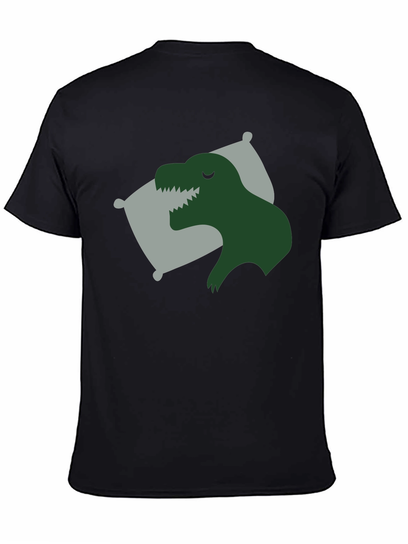 Sleeping Dino T-Shirt - Black Relaxed Fit