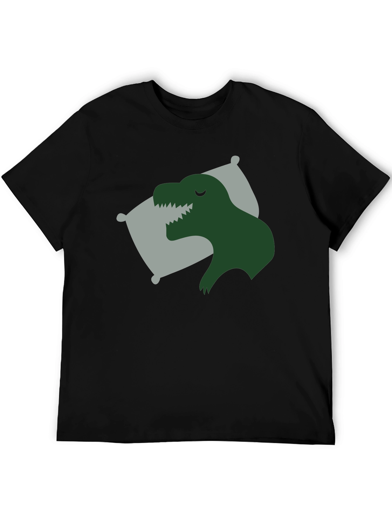 Sleeping Dino T-Shirt - Black Relaxed Fit