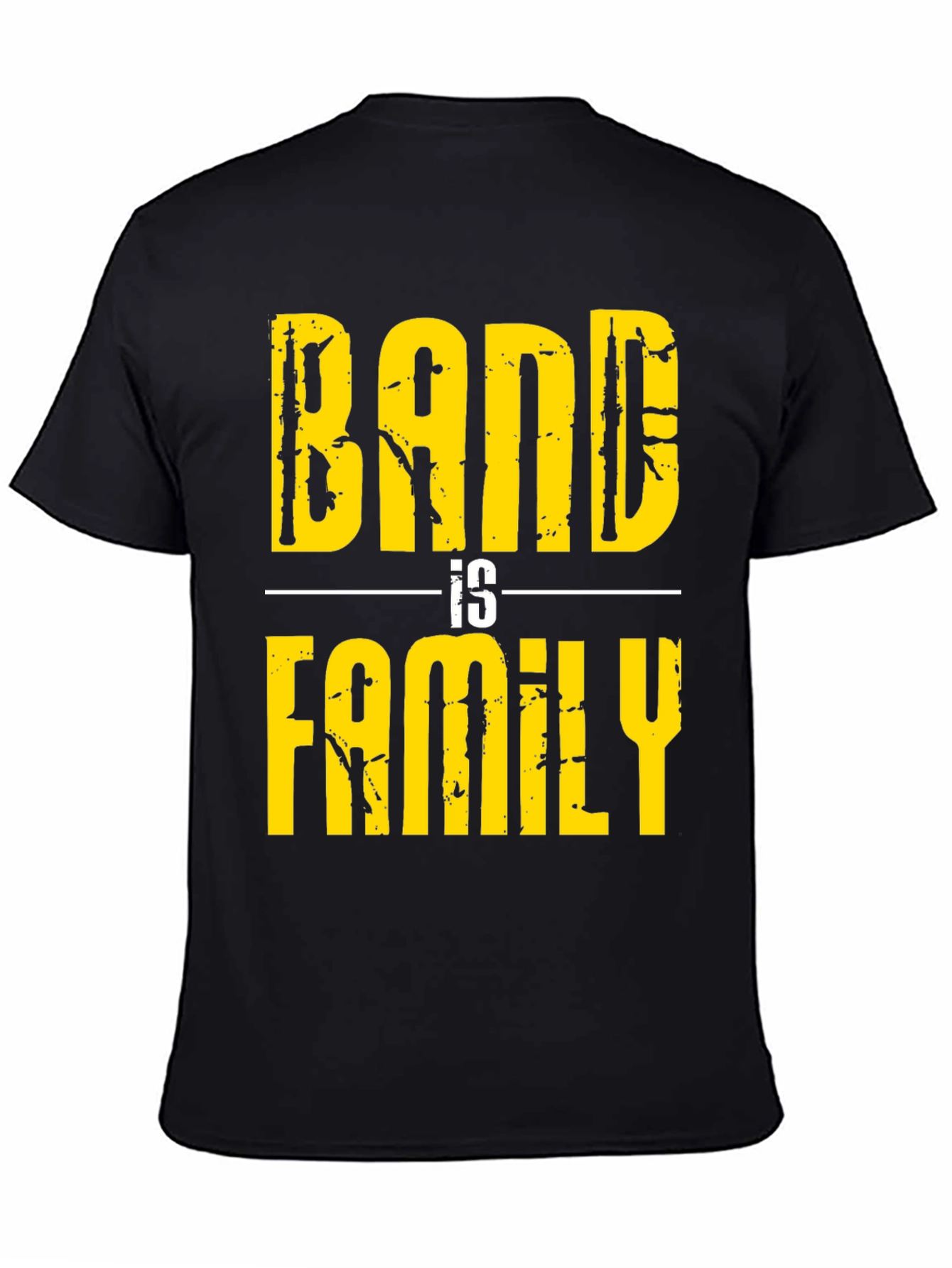 Band Is Family Graphic T-Shirt - Black