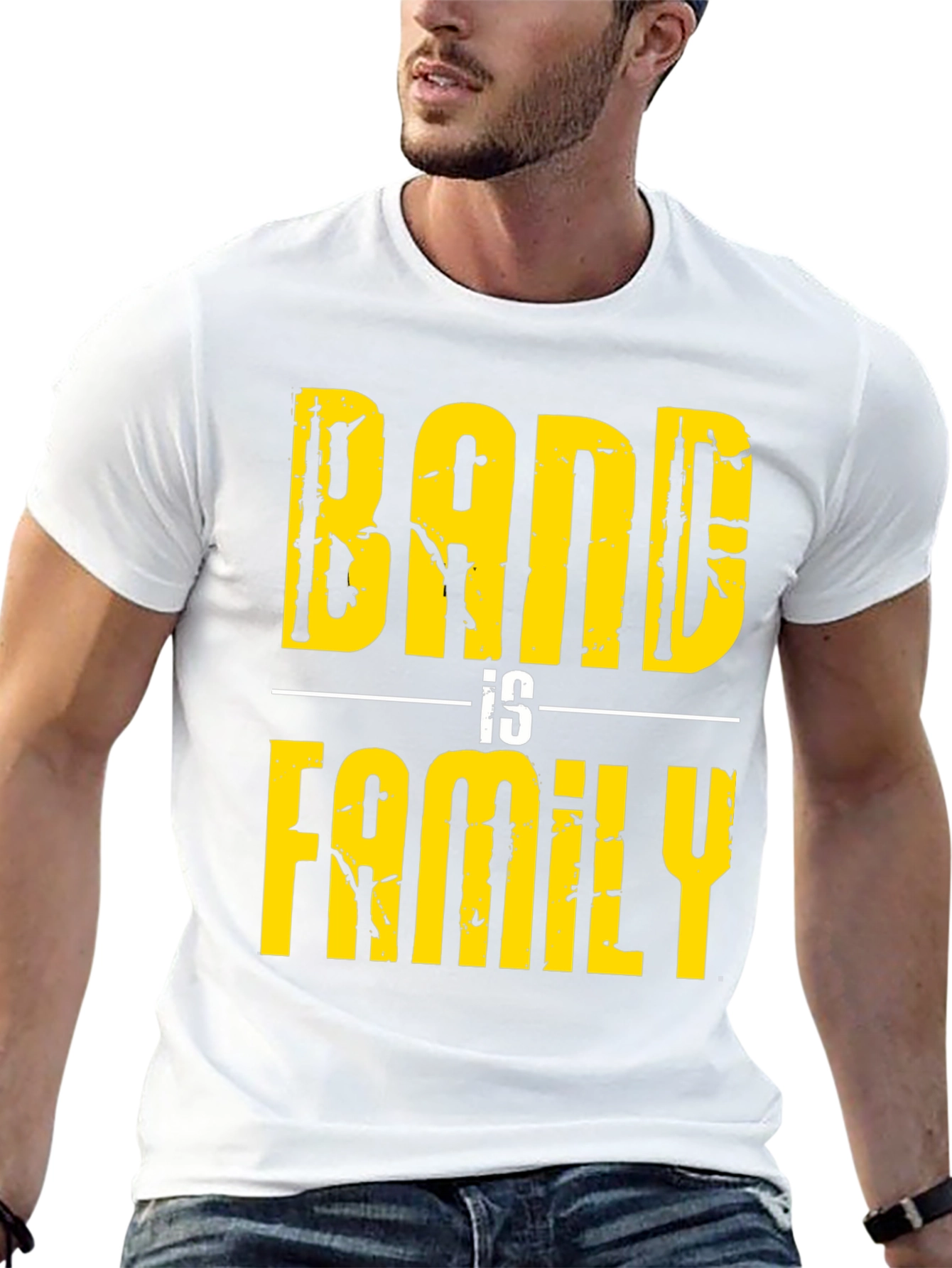 Band Is Family Graphic T-Shirt - Black