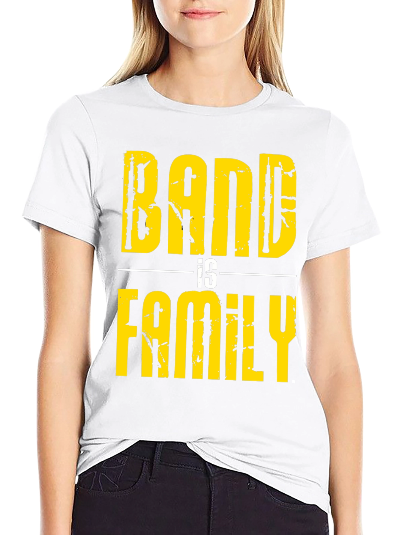 Band Is Family Graphic T-Shirt - Black