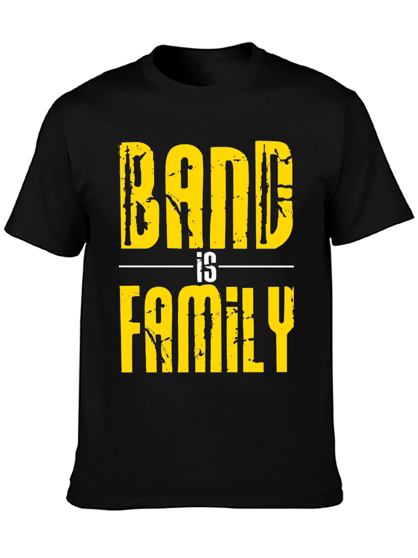 Band Is Family Graphic T-Shirt - Black