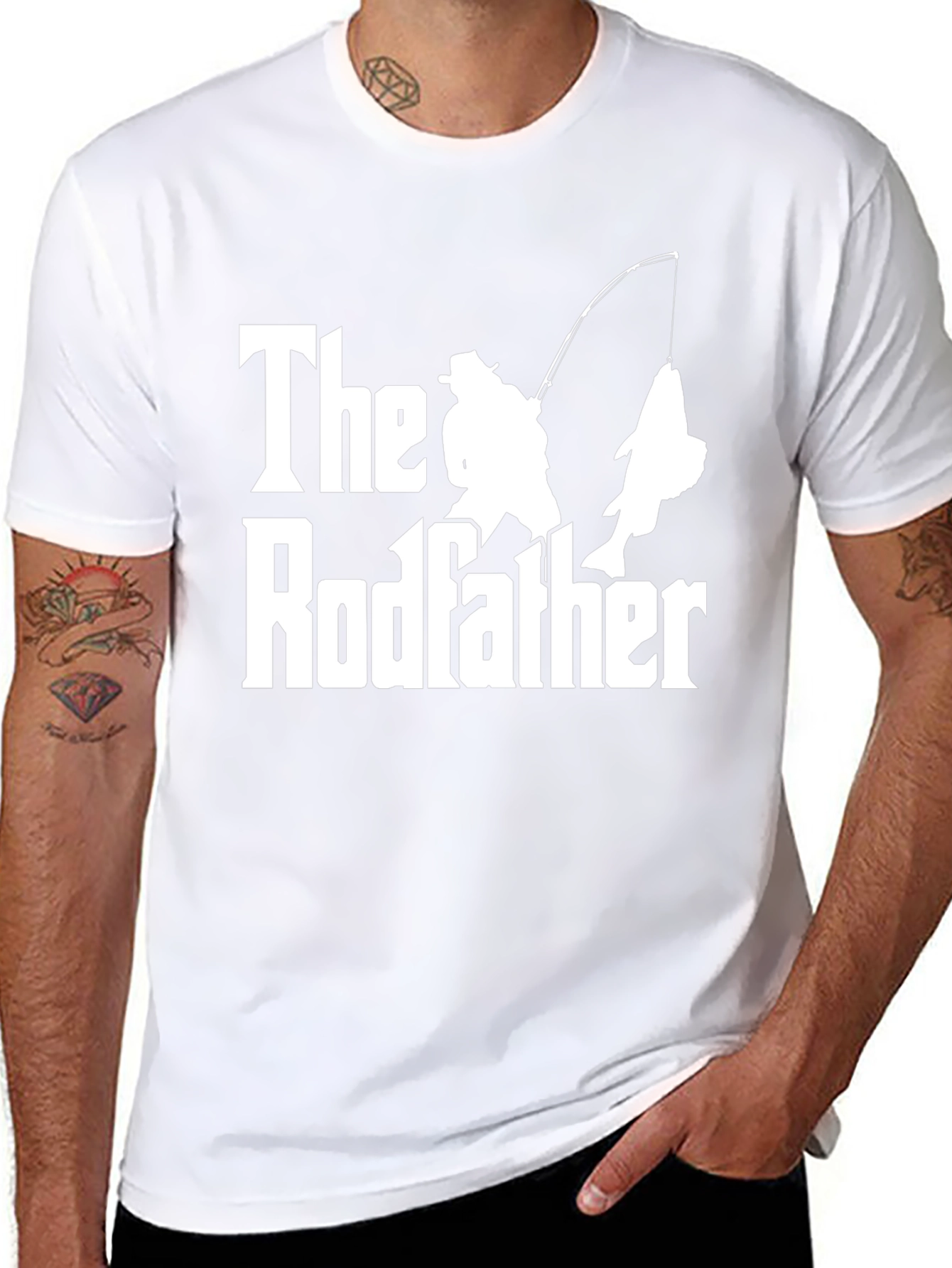 The Rodfather Fishing T-Shirt - Fisherman Humor Tee
