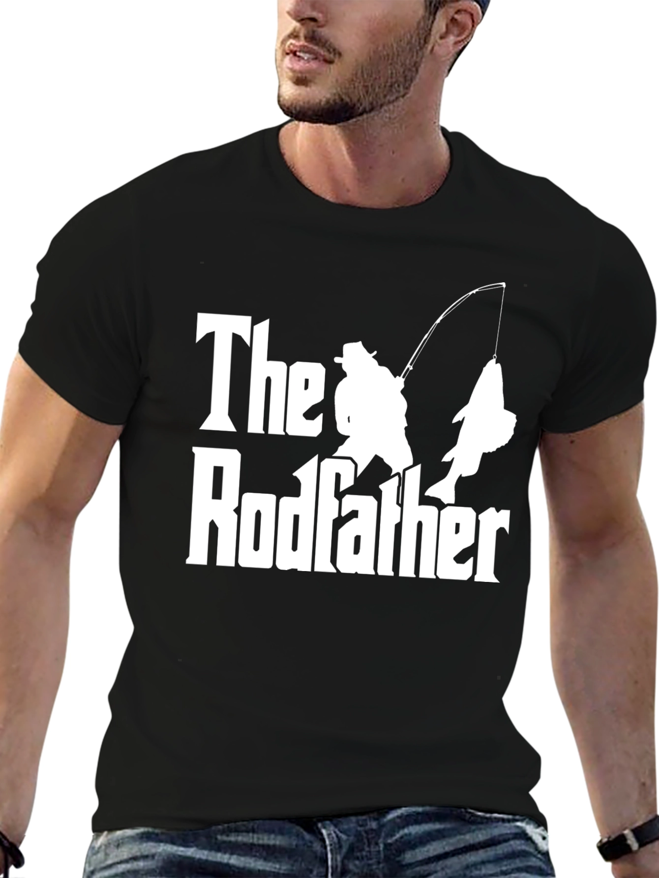 The Rodfather Fishing T-Shirt - Fisherman Humor Tee