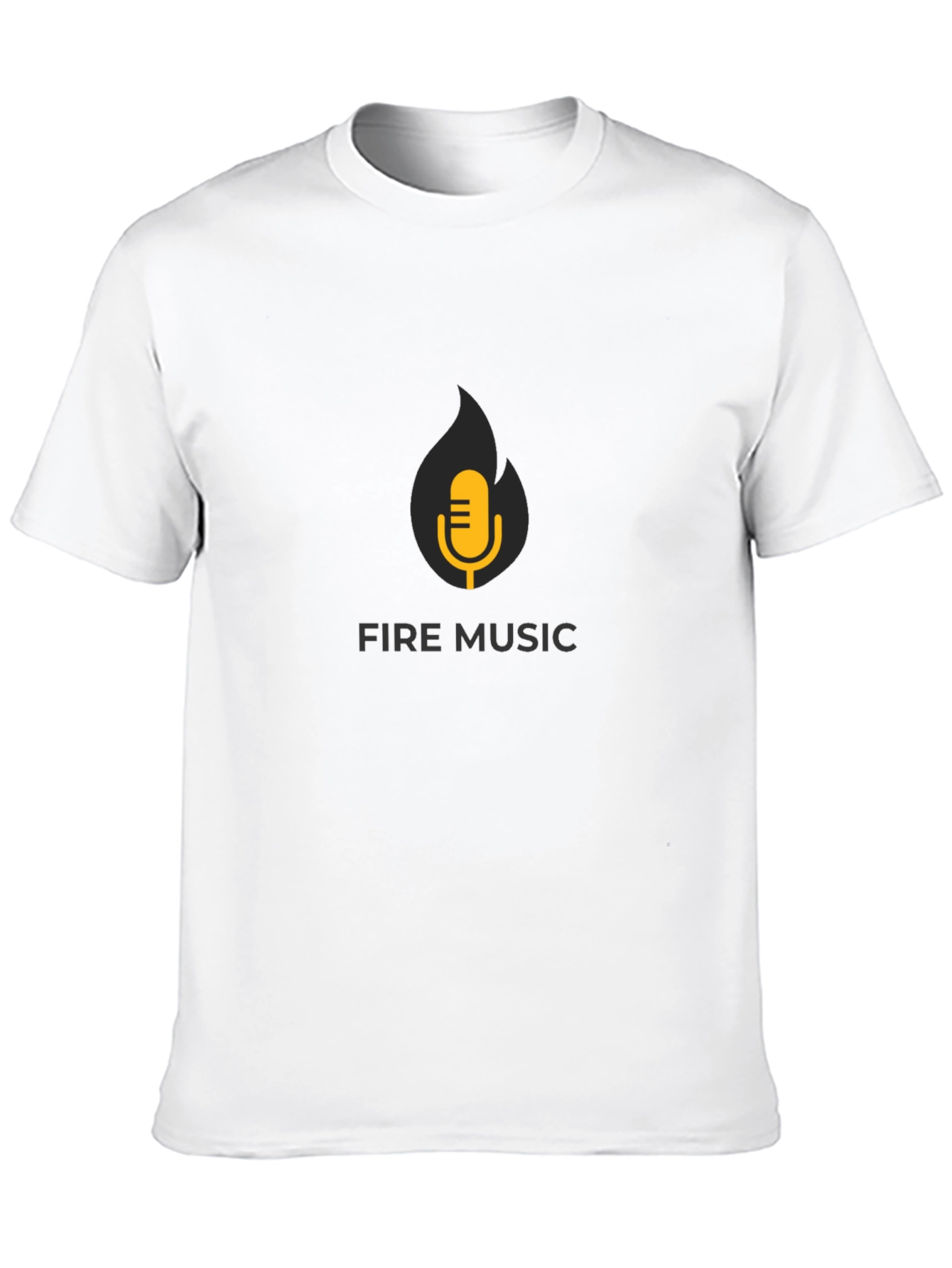 Fire Music T-Shirt - Black Graphic Tee