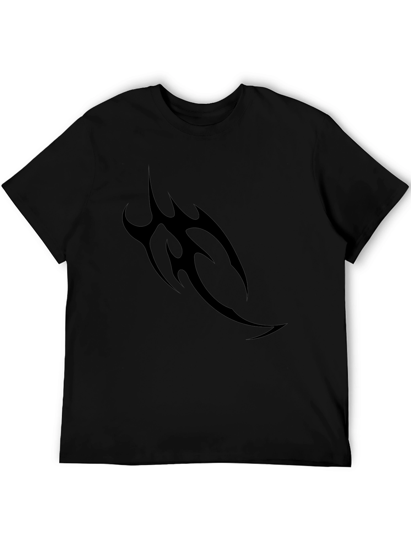 Mens Black Tribal Tattoo Graphic Tee