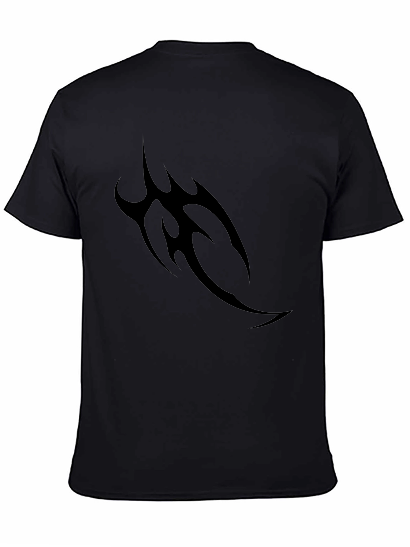 Mens Black Tribal Tattoo Graphic Tee