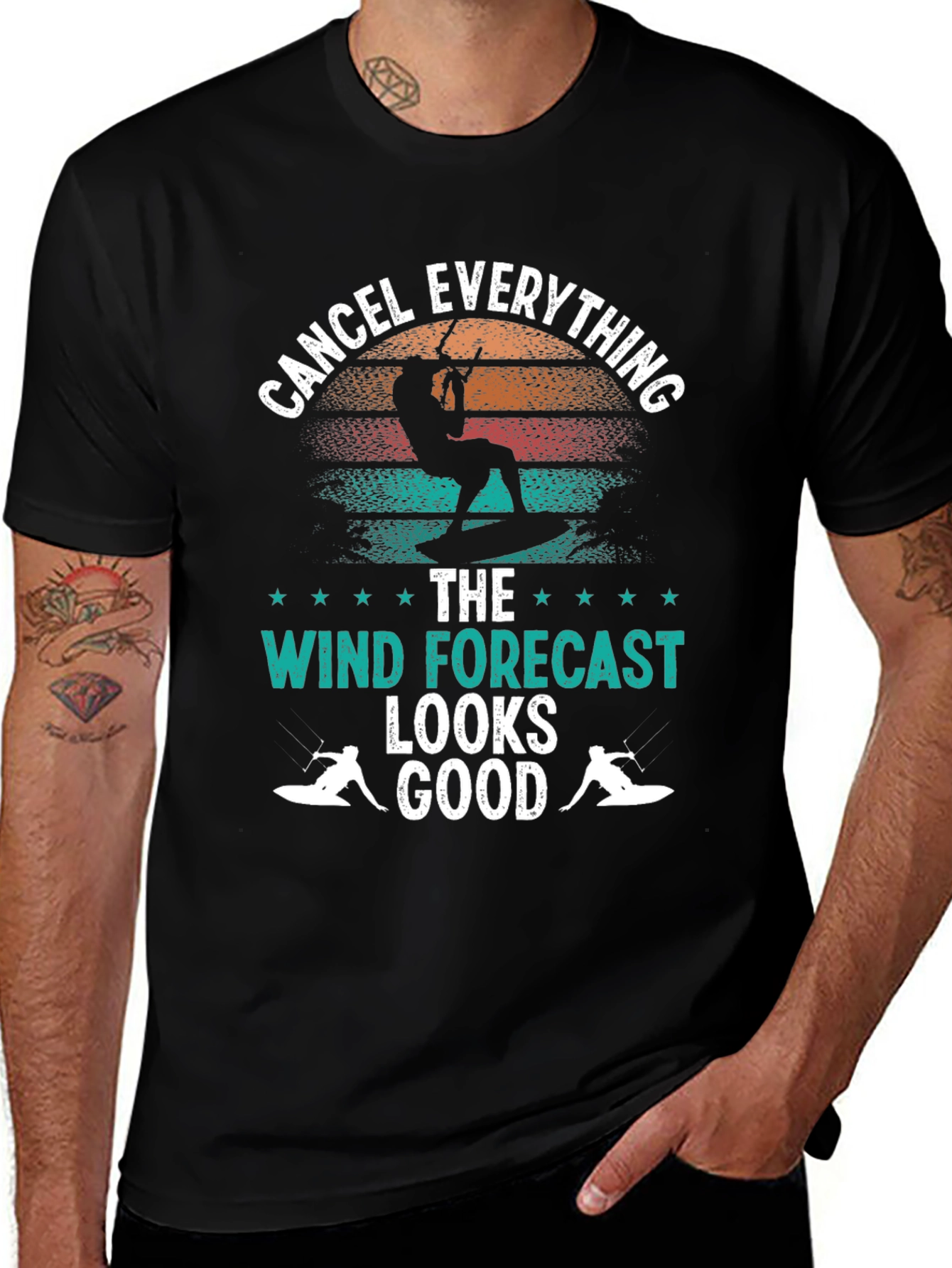 Kiteboarding Forecast Tee: Cancel Everything!