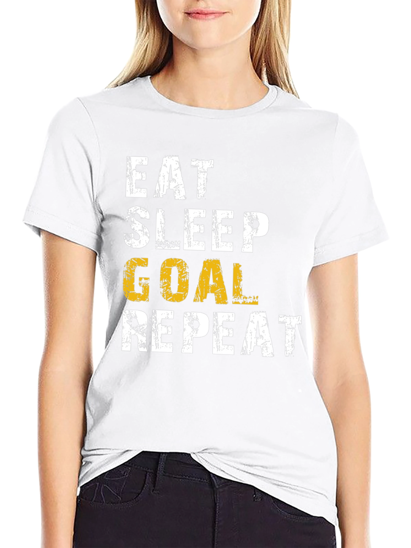 Eat Sleep Goal Repeat T-Shirt